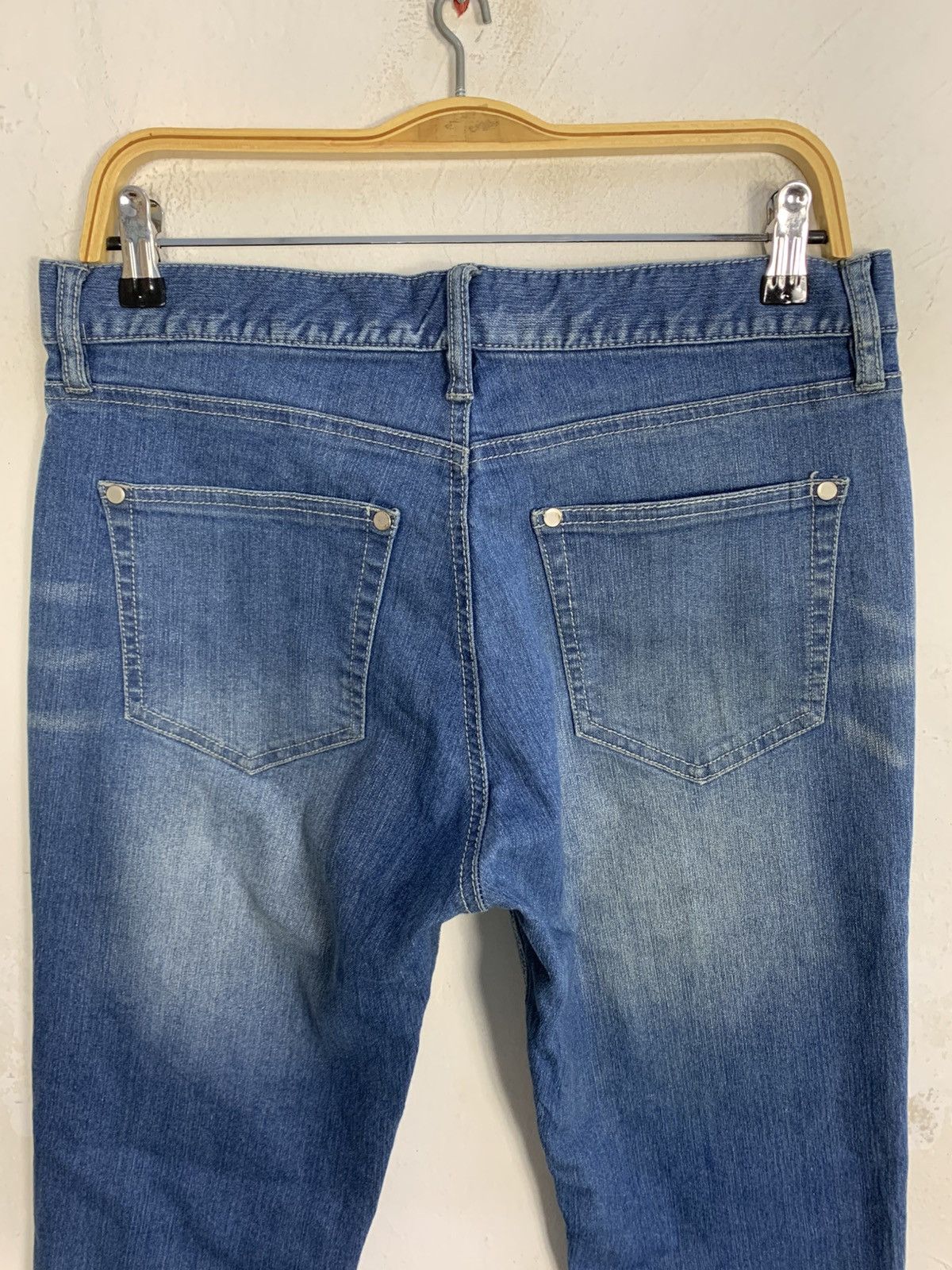 Japanese Brand Avail Avant Garde Indigo Denim Jeans Straight Cut Size US 32 / EU 48 - 4 Thumbnail