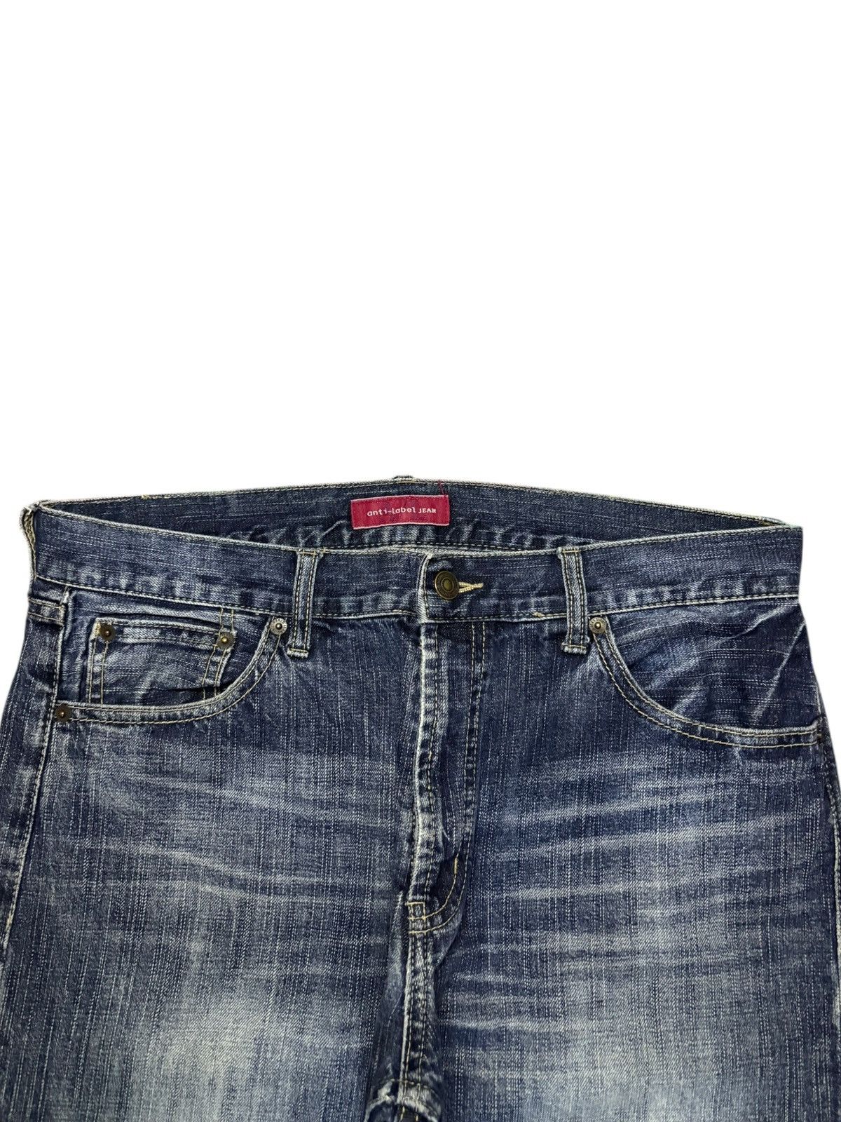 Japanese Brand Vintage Japanese Anti Label Mud Wash Distressed Loose Jeans Size US 34 / EU 50 - 4 Thumbnail