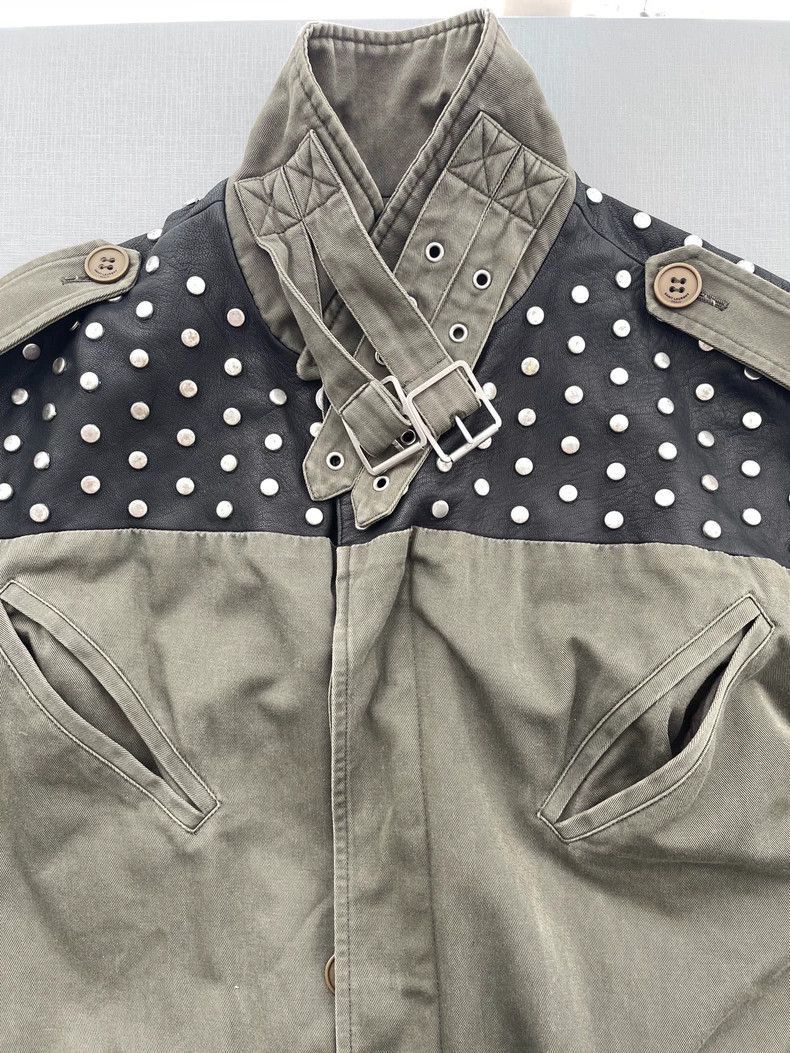 Saint Laurent Paris Saint Laurent Paris Military green button studded patchwork Size US S / EU 44-46 / 1 - 4 Thumbnail