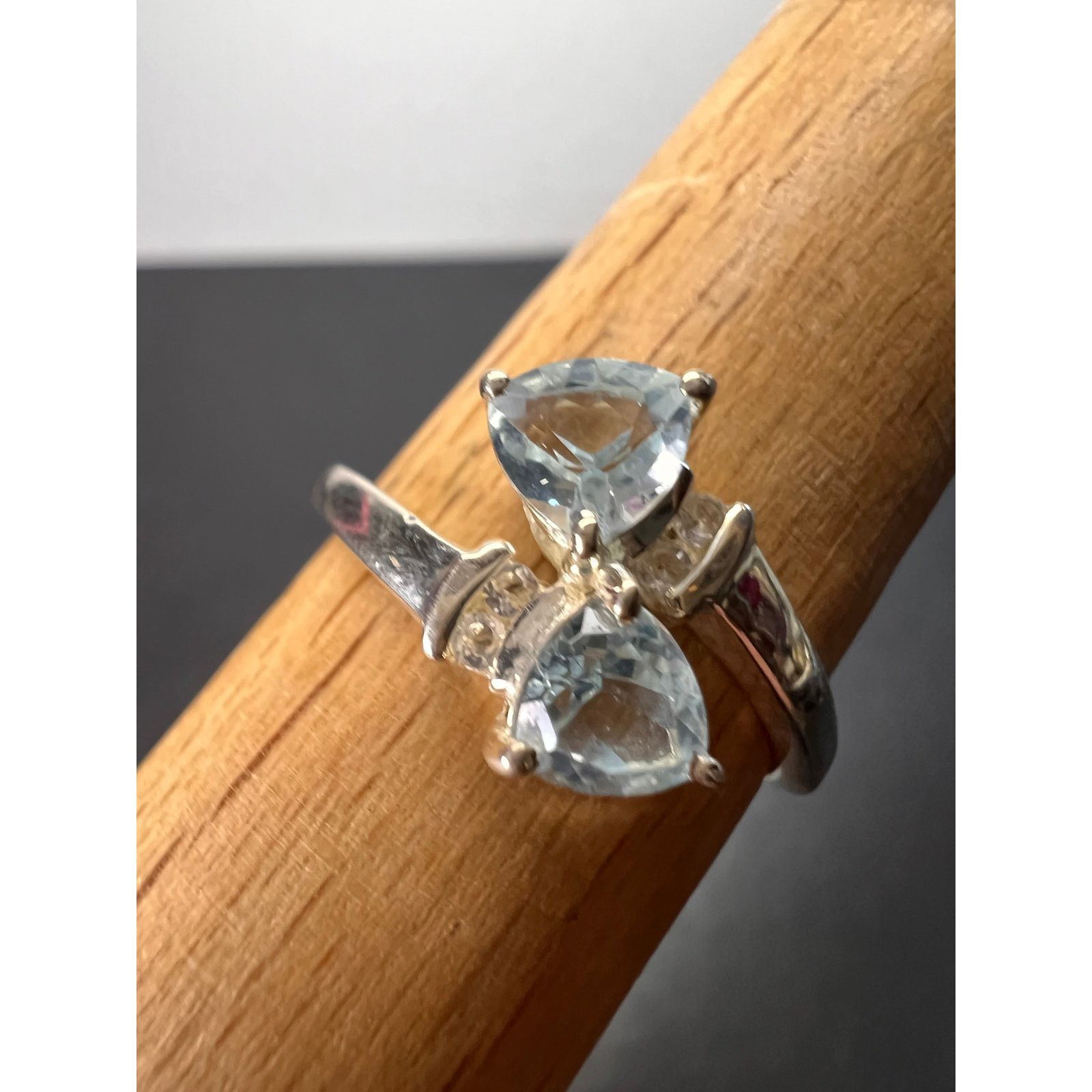 Other Trillium cut blue topaz ring in sterling silver size 9 Size ONE SIZE - 9 Thumbnail