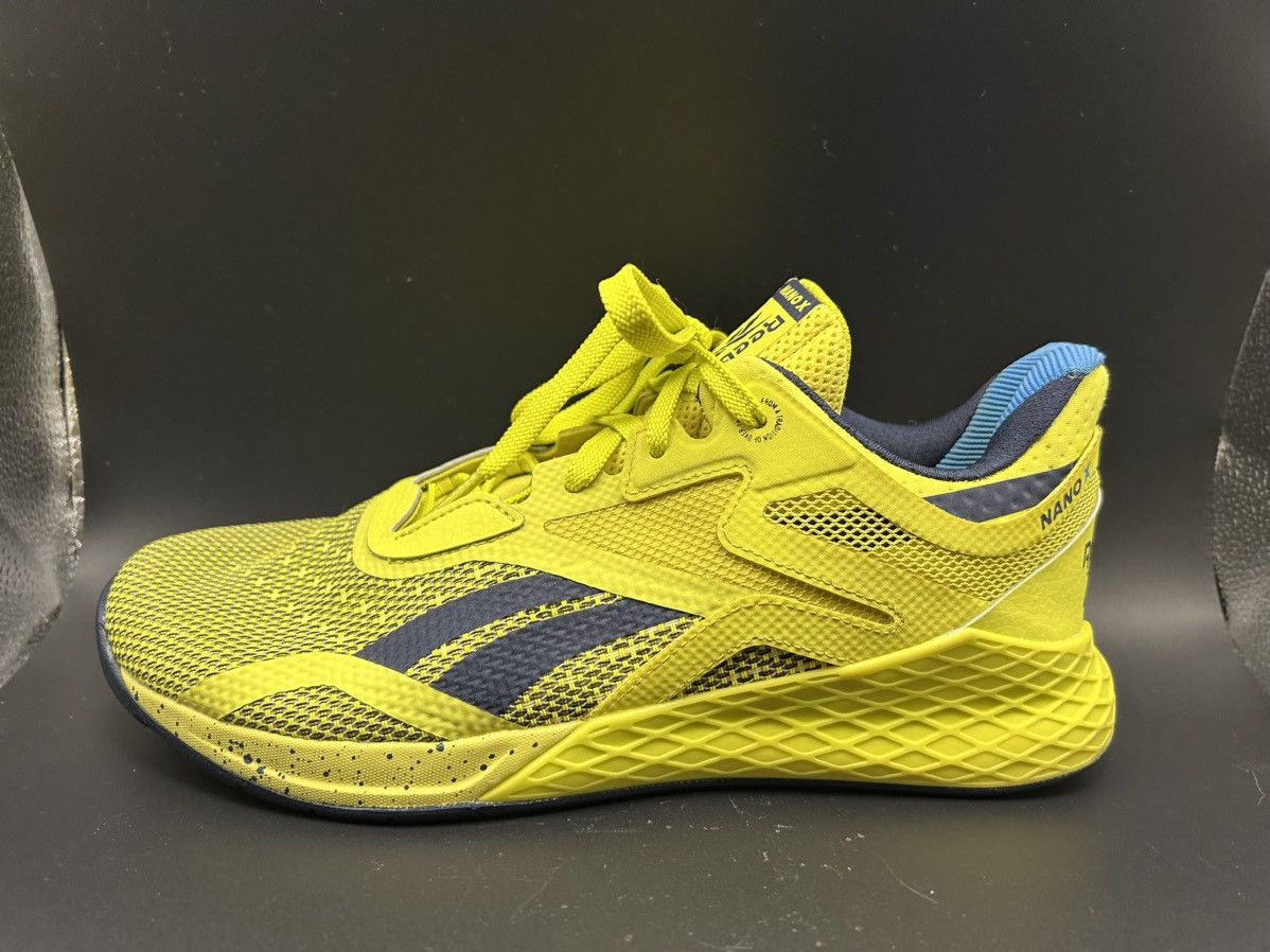 Reebok Reebok Mens Nano X FW8128 Yellow Running Shoes Sneakers Size US 8 / EU 41 - 3 Thumbnail