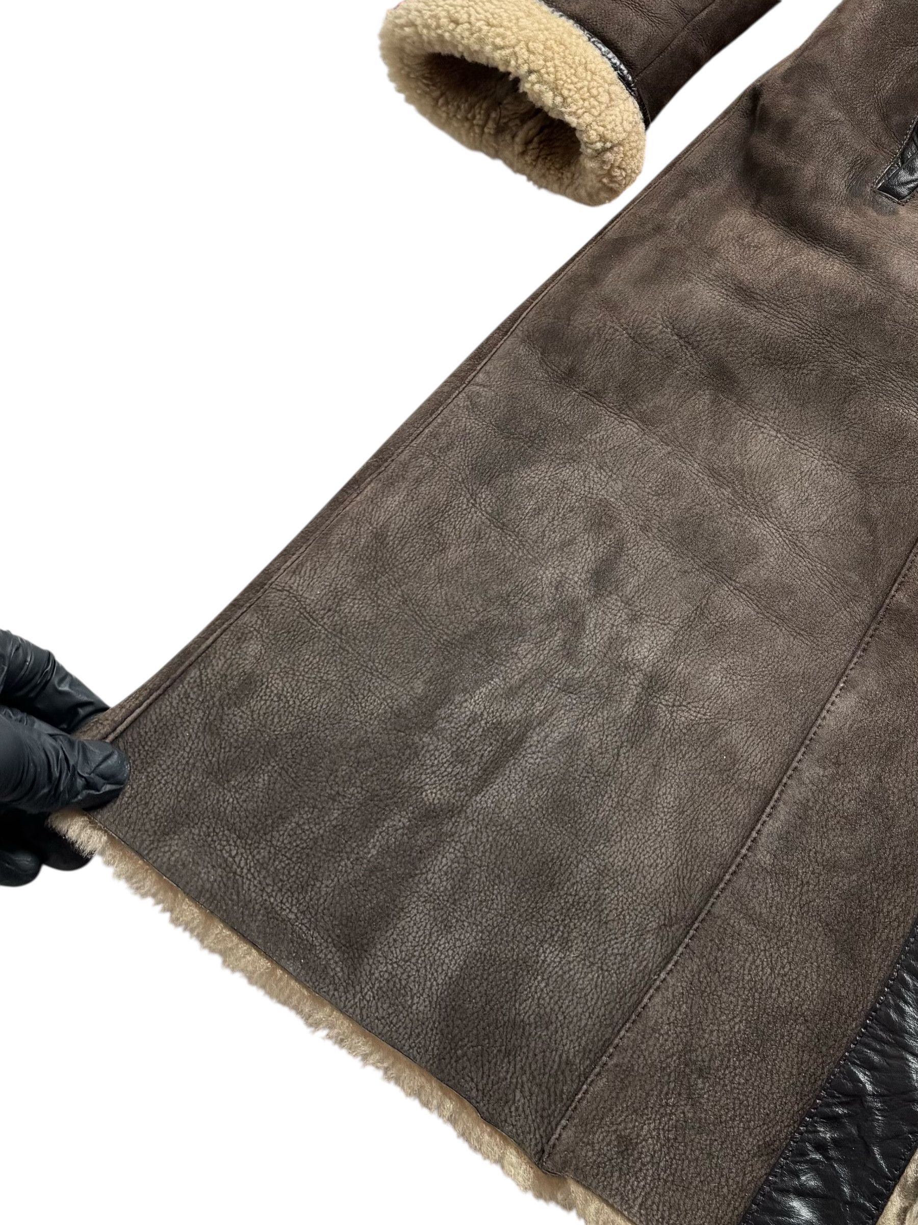 Vintage Y2K Real Sheepskin Coat(V248) Size M / US 6-8 / IT 42-44 - 4 Thumbnail