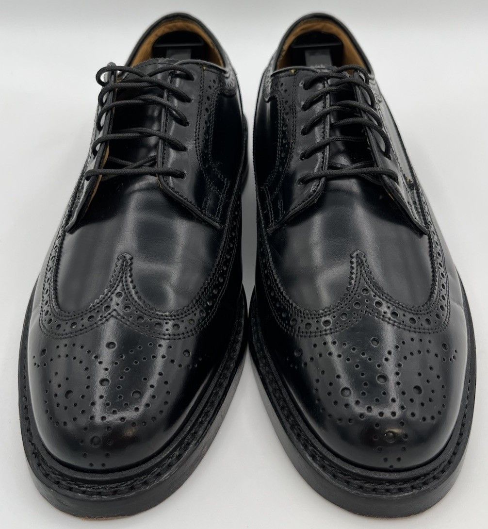 Florsheim Vtg Florsheim Royal Imperial Black Leather Derby Size 6.5 3E Size US 6.5 / EU 39-40 - 2 Thumbnail