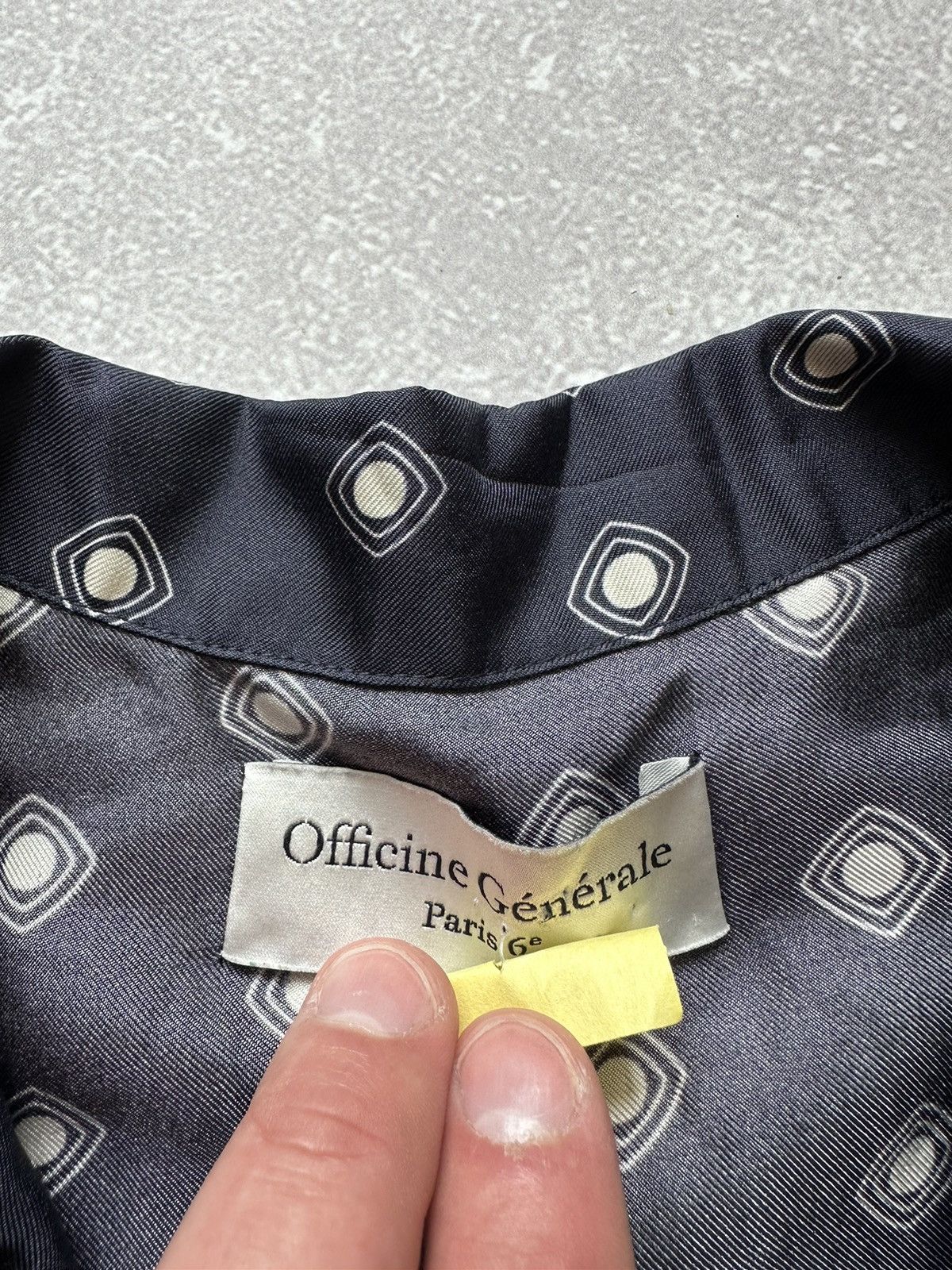 Officine Generale OFFICINE GÉNÉRALE Christelle Printed Silk-Twill Shirt Luxury Size M / US 6-8 / IT 42-44 - 3 Thumbnail