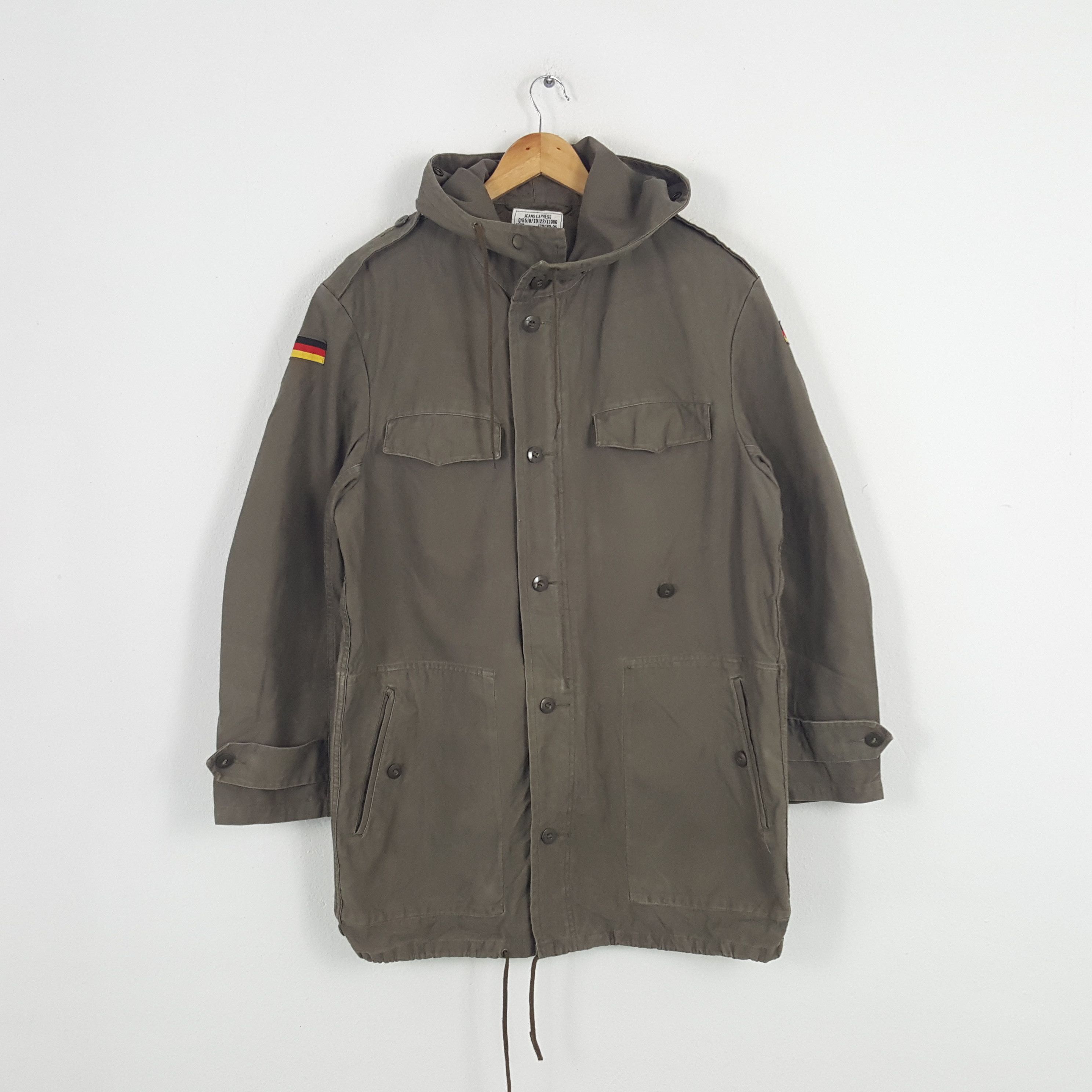 Vintage Jean Express Germany Military Army Hoodies Jacket