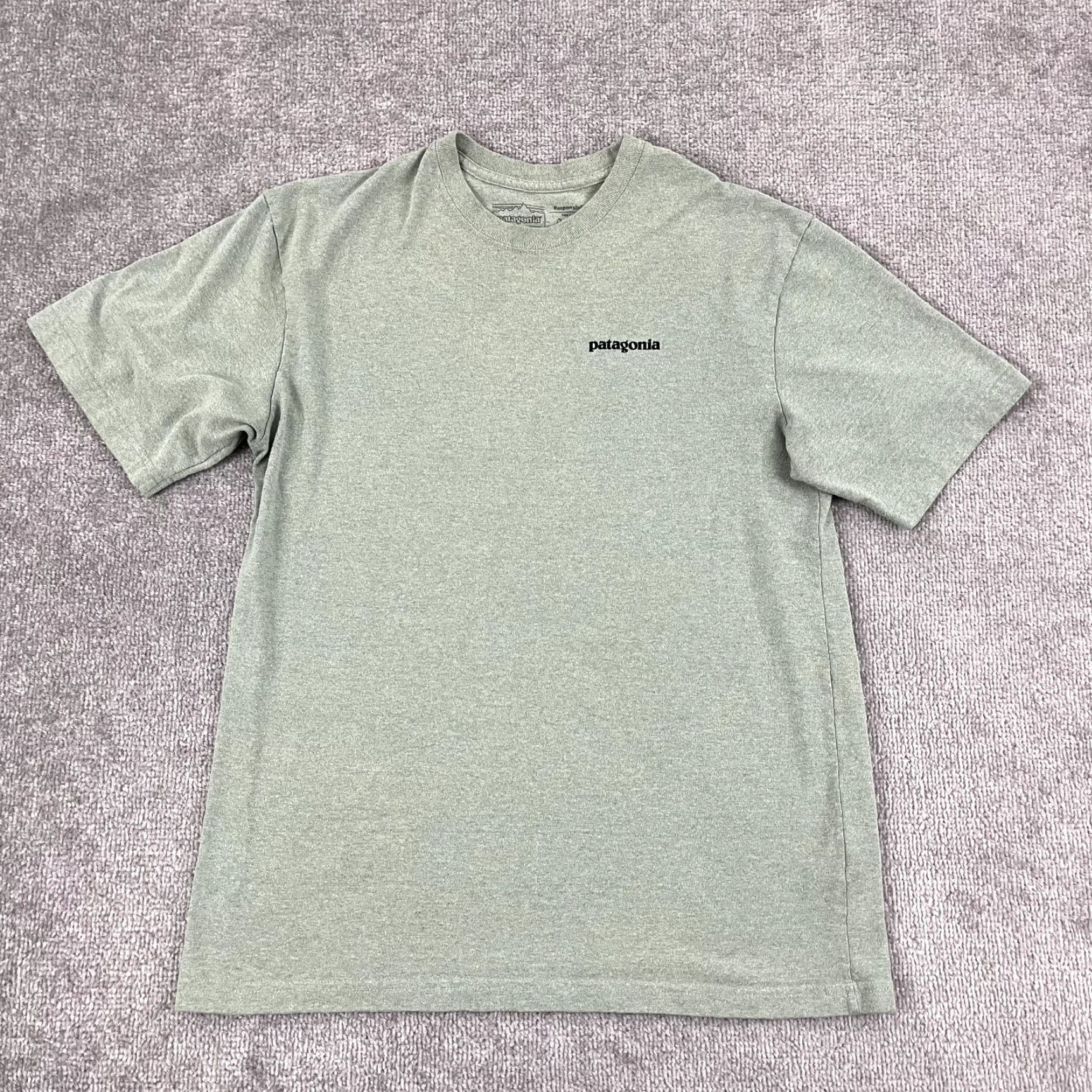 Patagonia PATAGONIA Shirt Mens Small Green Graphic Bison Responsibili-Tee Hiking Outdoors Size US S / EU 44-46 / 1 - 2 Thumbnail