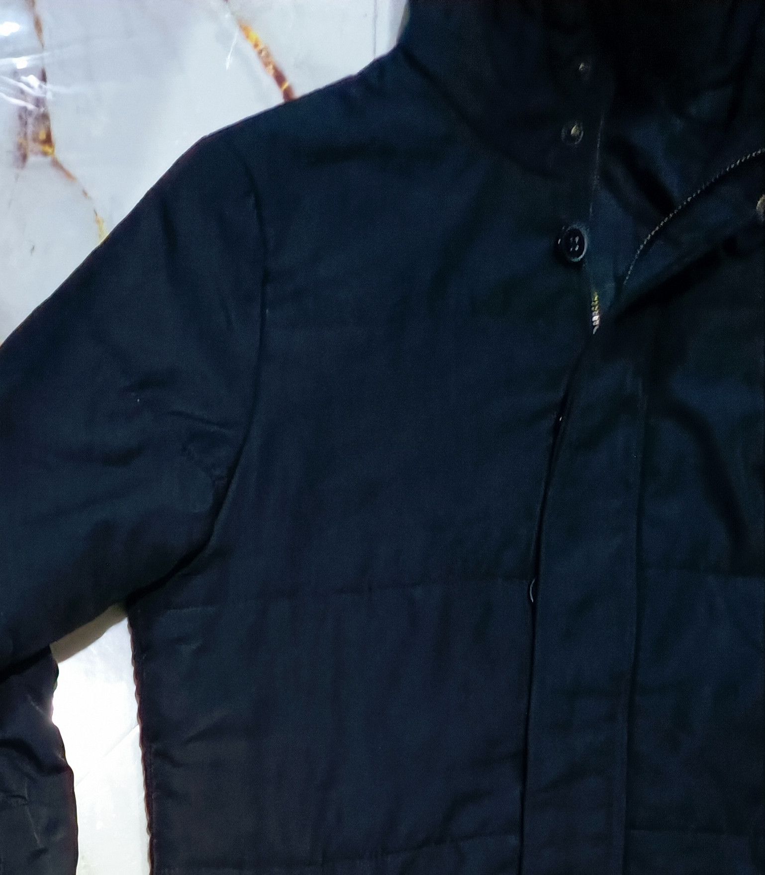 Le Grande Bleu (L.G.B.) Fur Puffer Bomber Coat Jacket Size M / US 6-8 / IT 42-44 - 6 Thumbnail