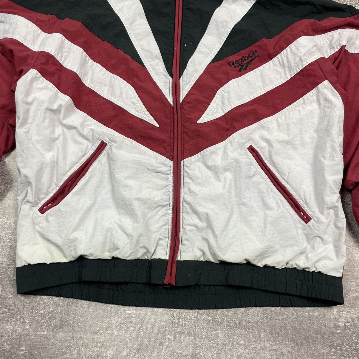 Reebok Vintage Reebok Cotton Jacket 💣 Size US XL / EU 56 / 4 - 3 Thumbnail