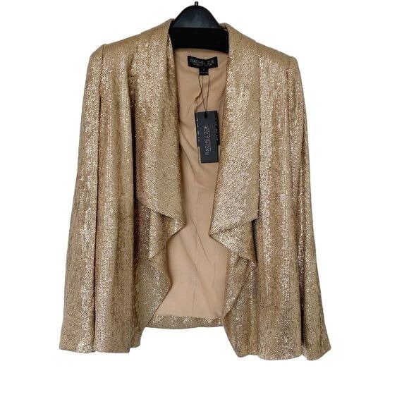 Rachel Zoe Rachel Zoe Lena Sequin Embellished Draped Jacket Size XS / US 0-2 / IT 36-38 - 6 Thumbnail