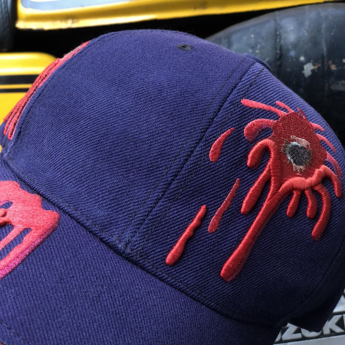 Vintage 🩸Vintage Shot Bloody Bullets Embroidery Hat Size ONE SIZE - 3 Thumbnail