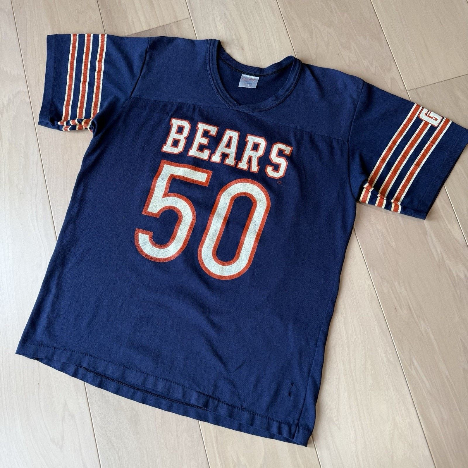 NFL × Vintage Vintage Chicago Bears Shirt L Navy 80s NFL Mike Singletary Size US L / EU 52-54 / 3 - 8 Thumbnail