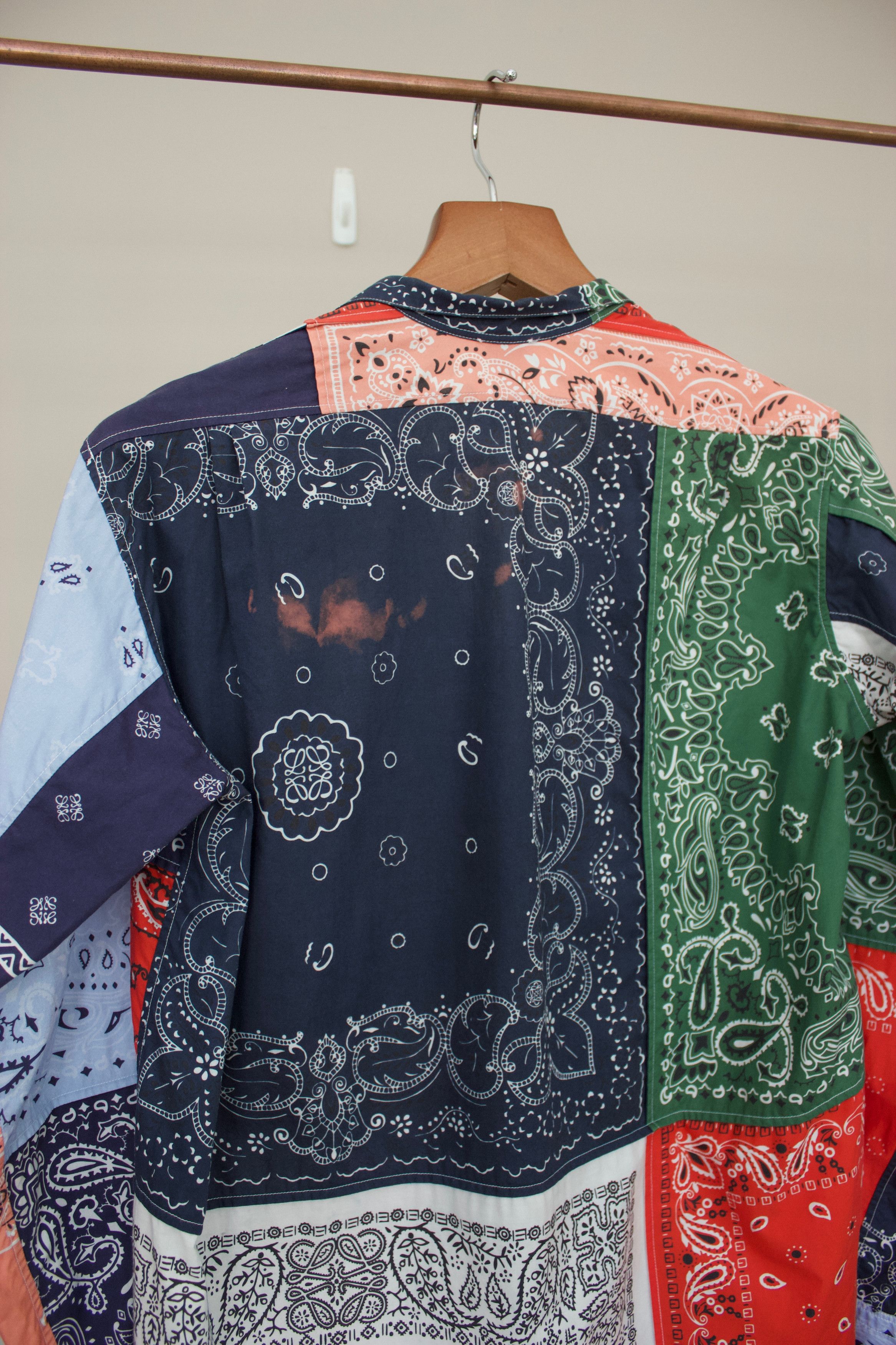 Loewe S/S19 Loewe Asymmetrical Bandana Long Sleeve Shirt Size US XS / EU 42 / 0 - 6 Thumbnail