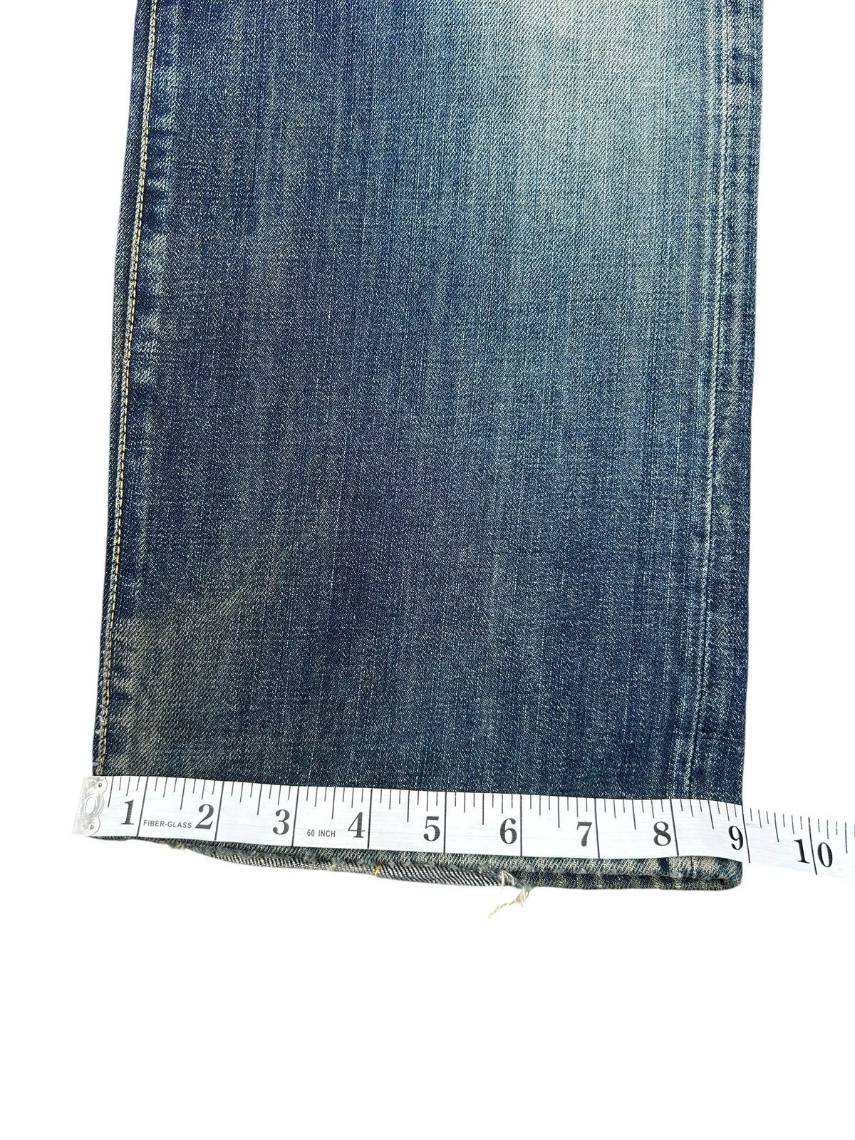 Kapital Buckle Back Vintage Evisu Cowboy Selvedge Distressed Denim Size US 32 / EU 48 - 24 Thumbnail