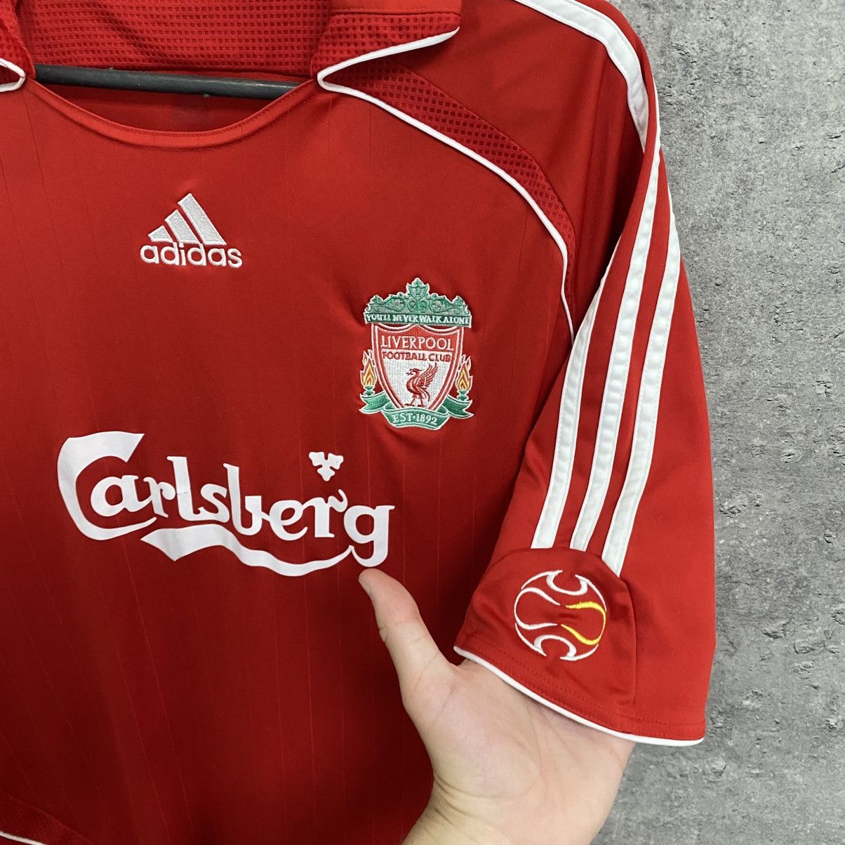 Adidas Vintage Liverpool Adidas Football Jersey 2006-07 T-Shirt Size US L / EU 52-54 / 3 - 6 Thumbnail