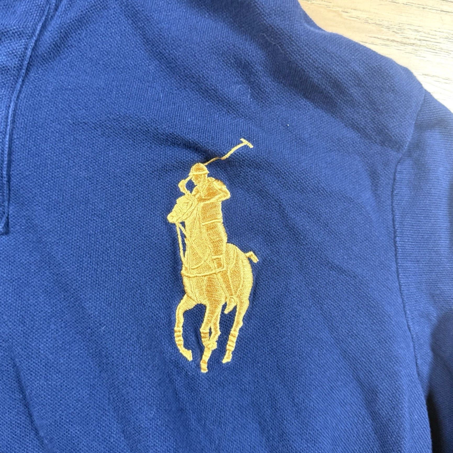 Ralph Lauren Ralph Lauren Polo Hooded Shirt Mens L Blue Long Sleeve Pullover Sweatshirt with Crest Pony Crest Metal Theme Size US L / EU 52-54 / 3 - 5 Thumbnail