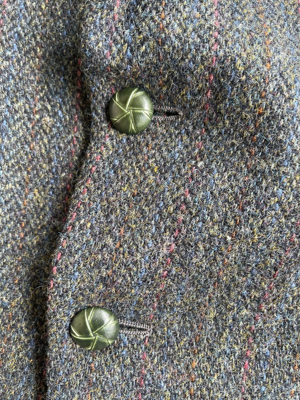 Harris Tweed Vintage Harris Tweed Handwoven Wool Coat Size 42R - 8 Thumbnail