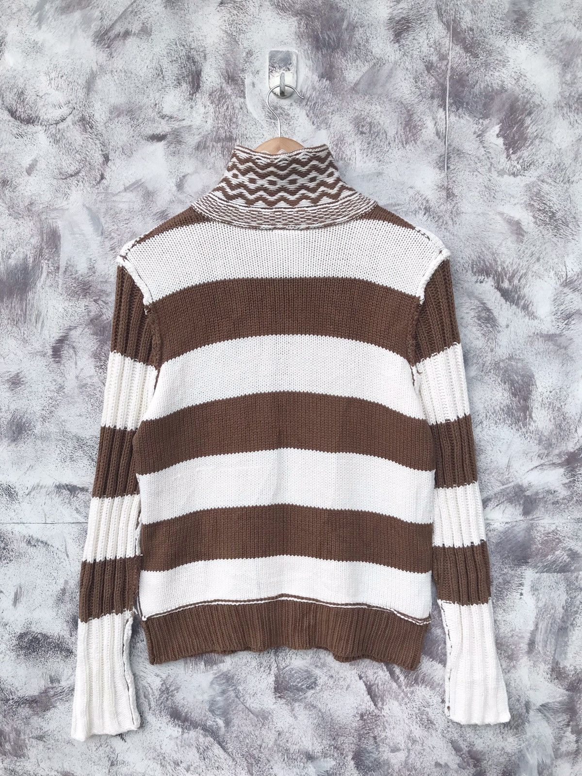 Dolce & Gabbana D&G jeanius Stripes fullzip sweater knit Size US M / EU 48-50 / 2 - 5 Thumbnail