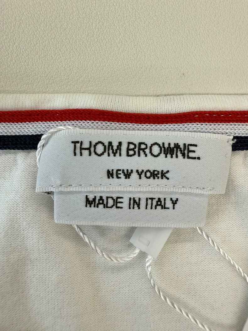 Thom Browne Thom Browne Classic white T-shirt Size US L / EU 52-54 / 3 - 3 Thumbnail