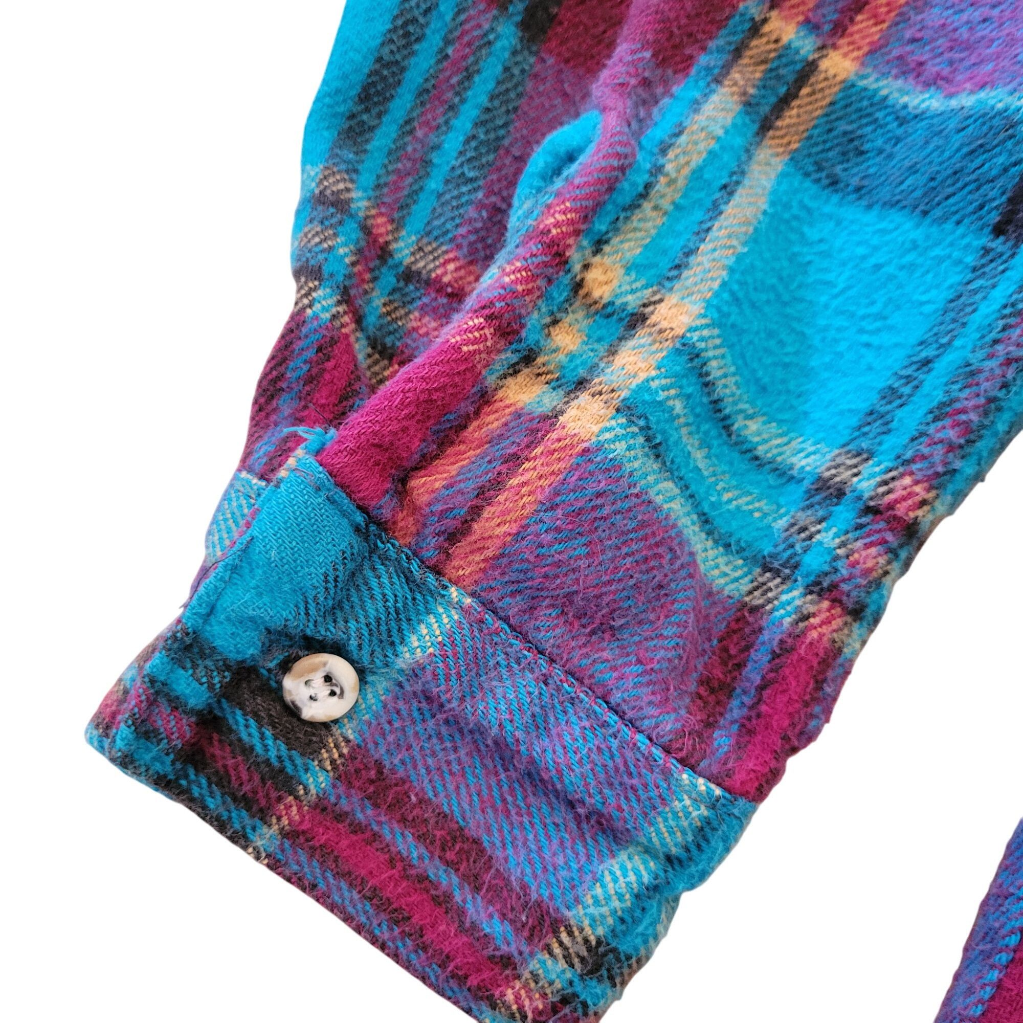 FiveBrother Vintage Five Brother Tallman 2XL Blue Plaid Flannel Shirt US Size US XXL / EU 58 / 5 - 5 Thumbnail