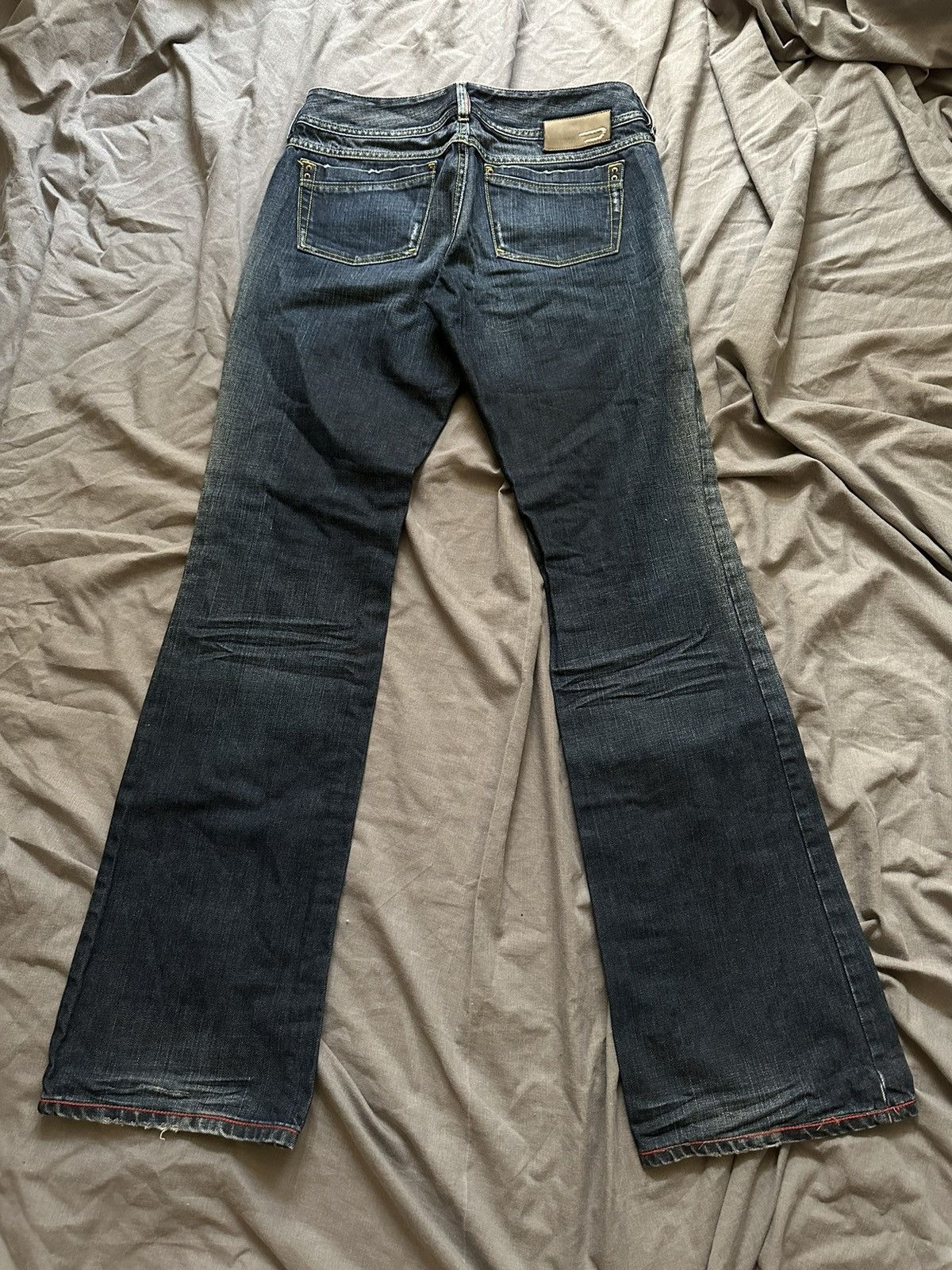 Diesel FLARED💥 JUNYA WATANABE BALENCIAGA STYLE DOUBLE BUTTON JEANS Size US 29 - 4 Thumbnail