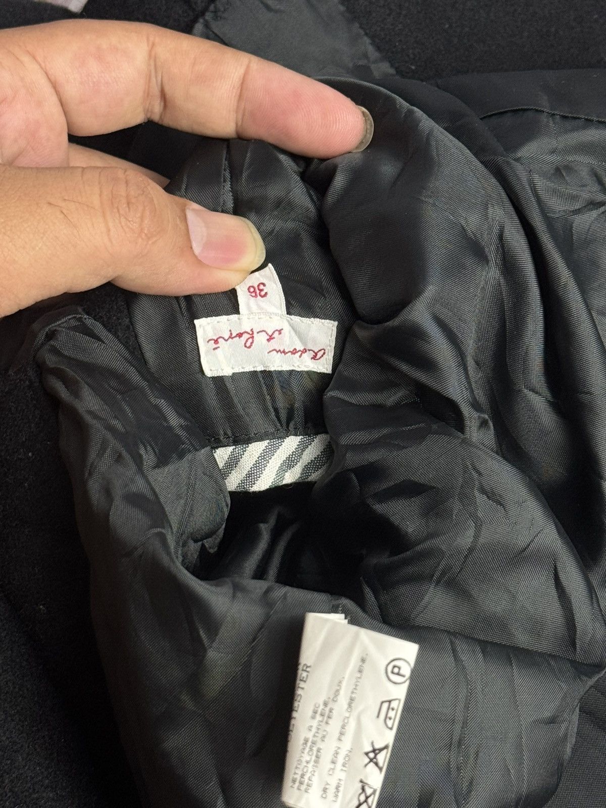 ADAM ET ROPE × Japanese Brand × Yohji Yamamoto Japanese Wool Outer Jacket Size US S / EU 44-46 / 1 - 8 Thumbnail