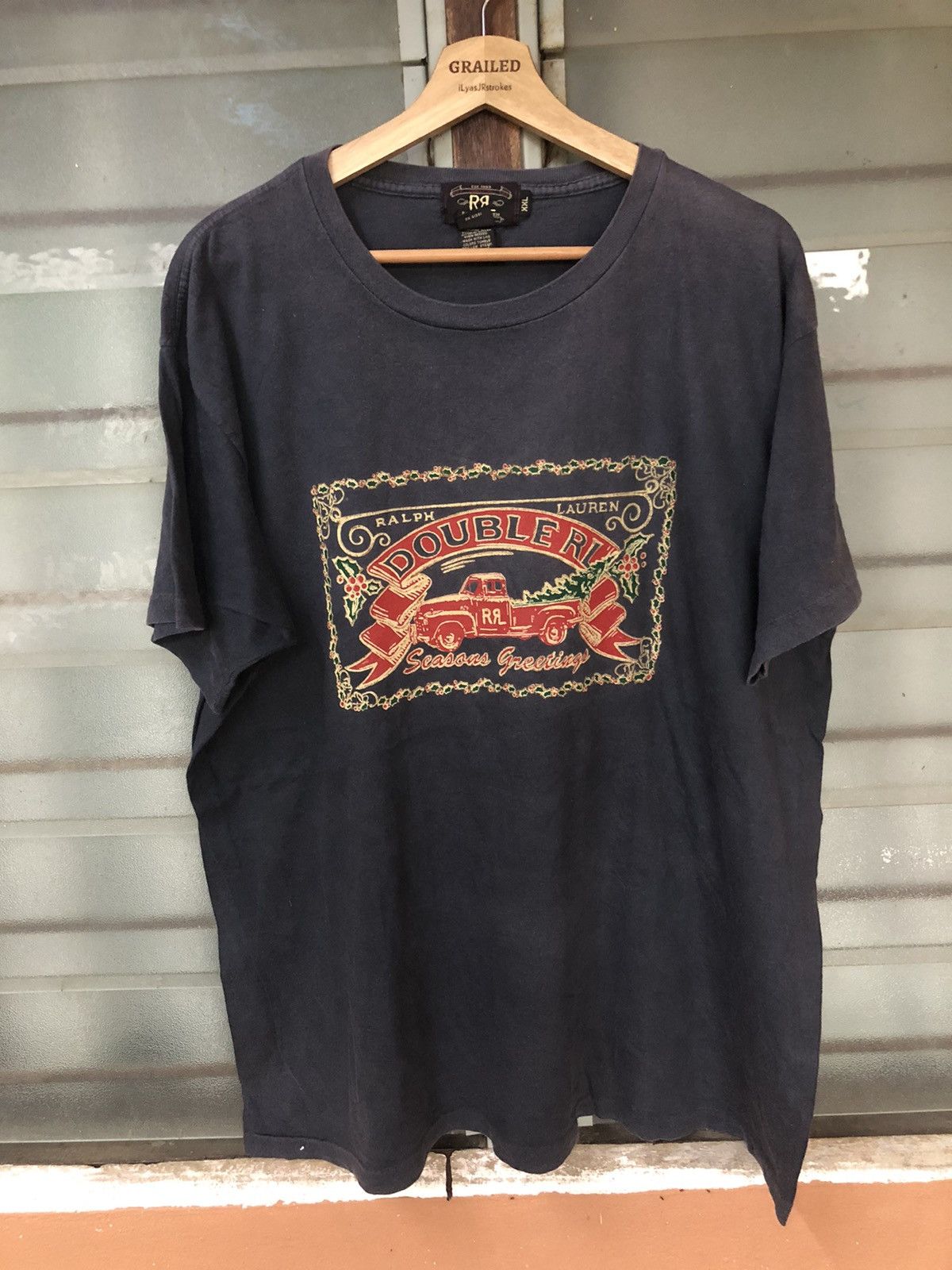 Ralph Lauren Vintage RL Double RL Design Shirt Faded Te Size US XXL / EU 58 / 5 - 1 Thumbnail