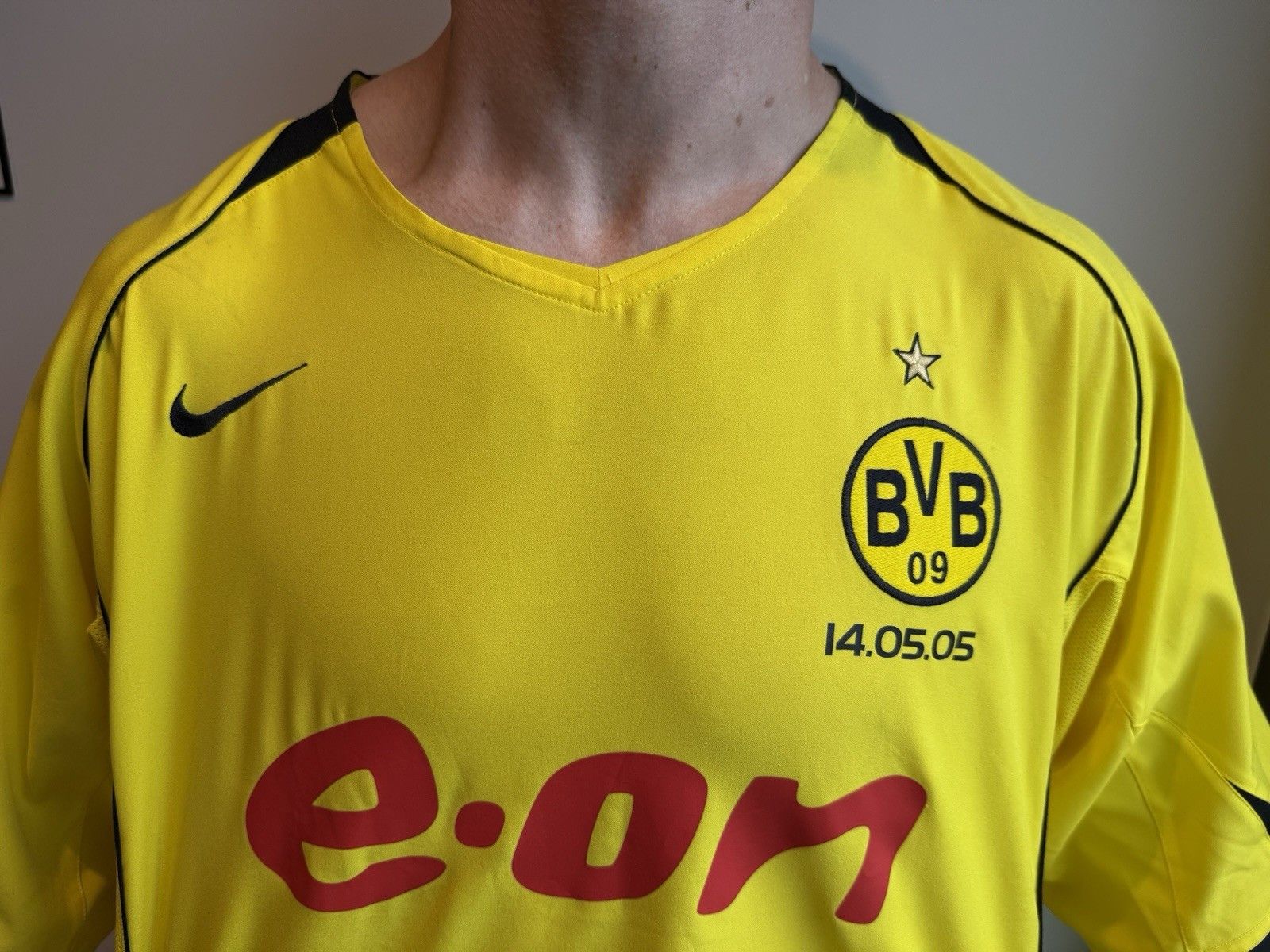 Nike Vintage Borussia Dortmund 2004 2005 Jersey Soccer Football Size US XXL / EU 58 / 5 - 7 Thumbnail