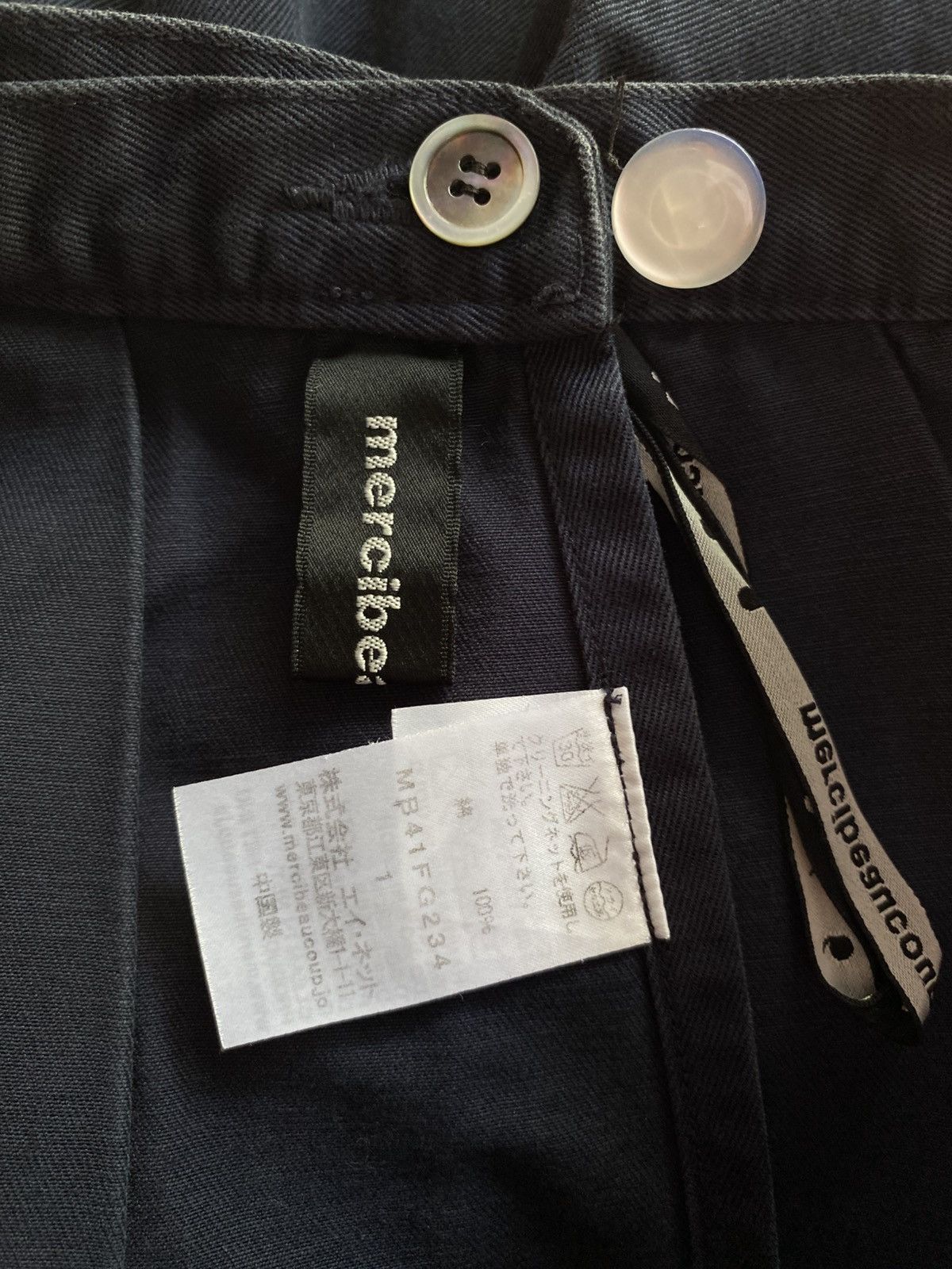 mercibeaucoup Mercibeaucoup Dark Blue Long Skirt Size 26" / US 2 / IT 38 - 7 Thumbnail