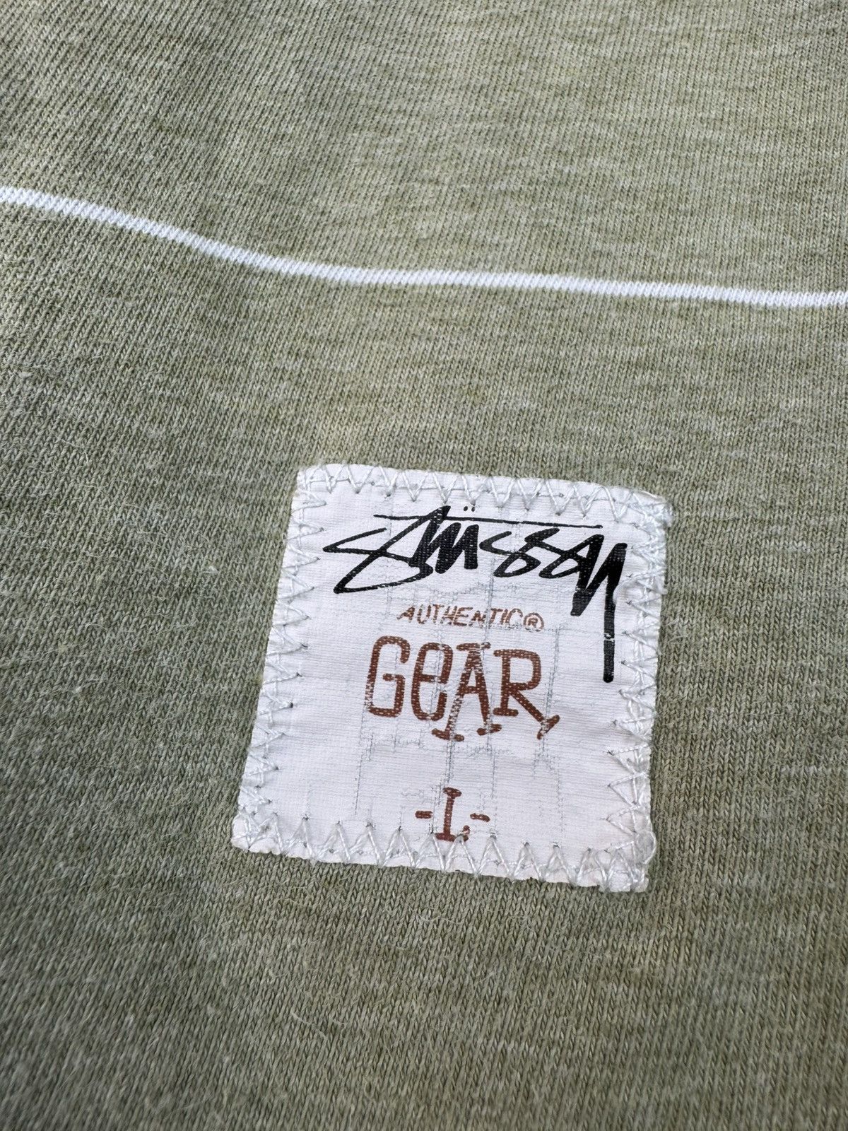 Stussy Vintage Stussy Distressed Polo T-shirt Size US L / EU 52-54 / 3 - 14 Thumbnail