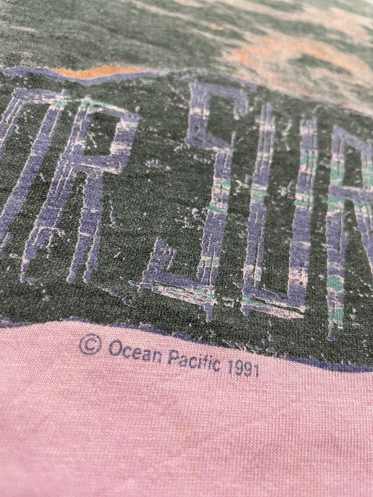 Ocean Pacific × Quiksilver × Vintage Vintage 90’s Ocean Pacific Distressed Tshirt Size US L / EU 52-54 / 3 - 8 Thumbnail