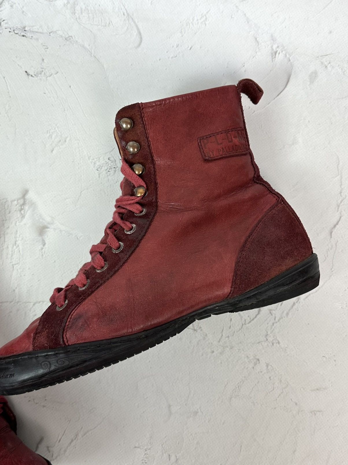 Vintage Vintage Burgundy Hi Top Boots Size US 9.5 / IT 39.5 - 5 Thumbnail