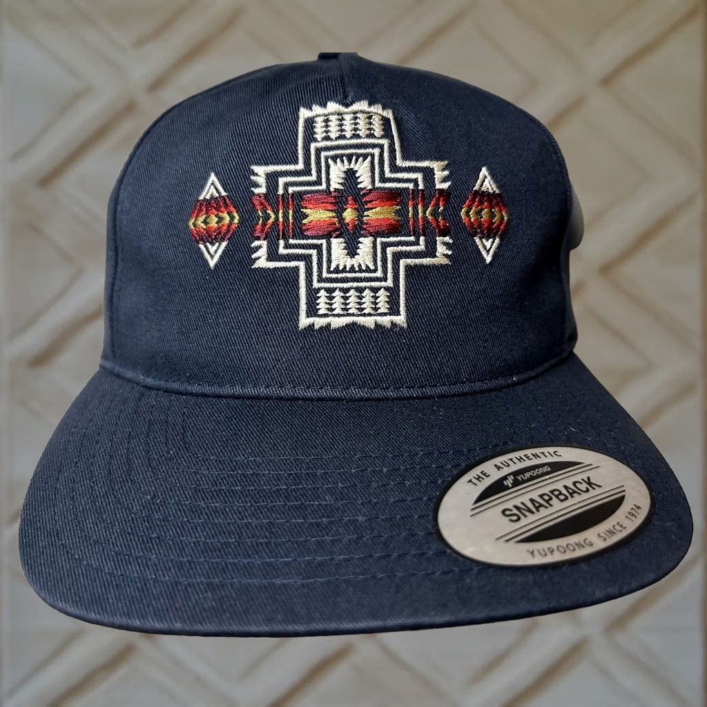 Pendleton VINTAGE Pendleton Harding Pattern Snapback Hat Embroidered Aztec Southwest Pattern Size ONE SIZE - 1 Thumbnail