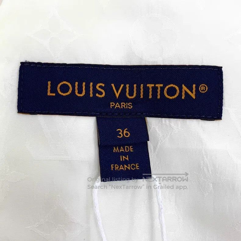 Louis Vuitton Louis Vuitton 25 beige logo dark print full-print hooded d Size XS / US 0-2 / IT 36-38 - 5 Thumbnail