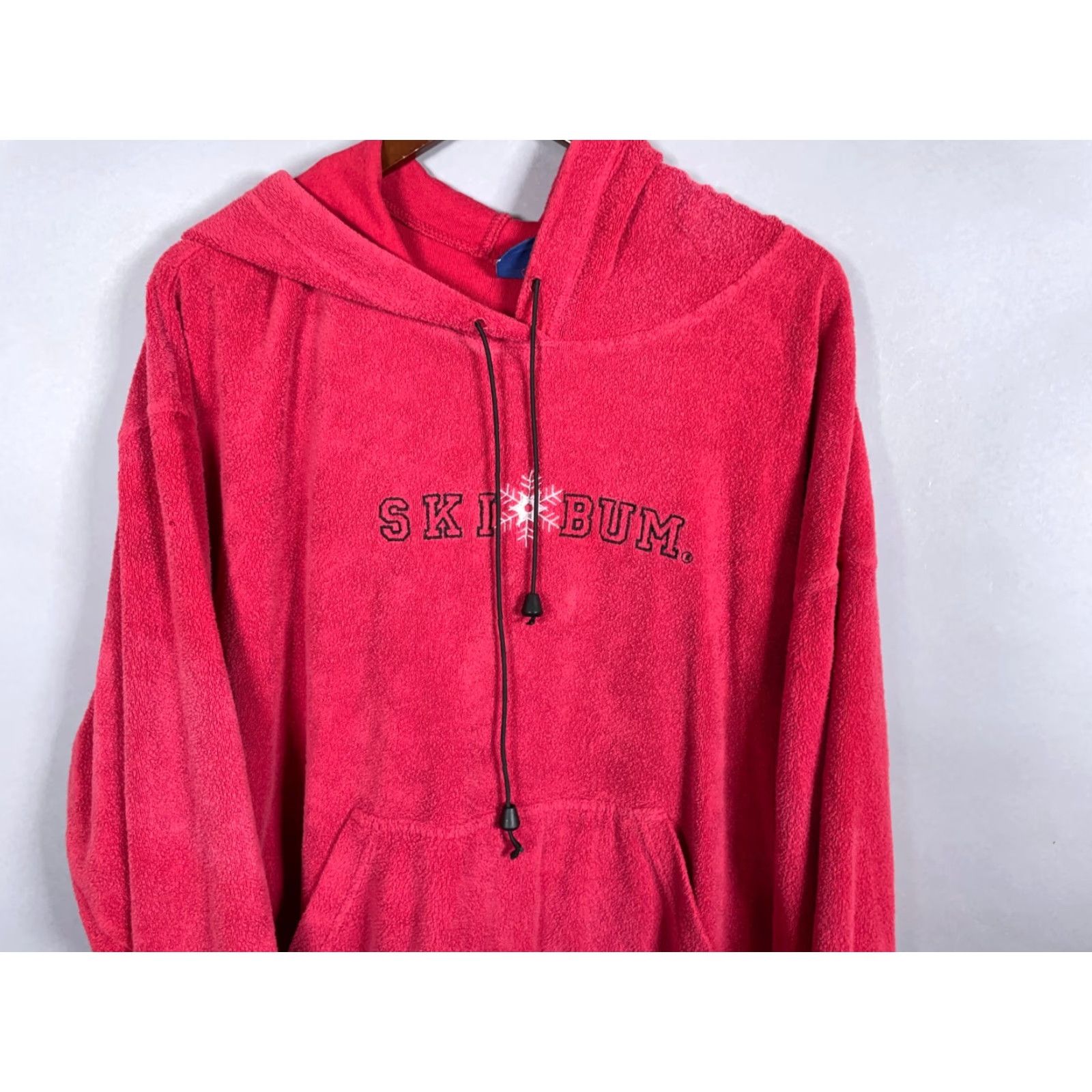 Vintage BUM Equipment Hoodie Adult 4X Red Terry Cloth Sweatshirt Ski Bum Beach Towel Vintage No Size US XXL / EU 58 / 5 - 4 Thumbnail