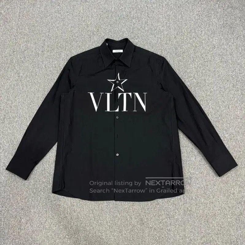 Valentino Valentino Black Cotton Men's Shirt . Size US S / EU 44-46 / 1 - 1 Thumbnail