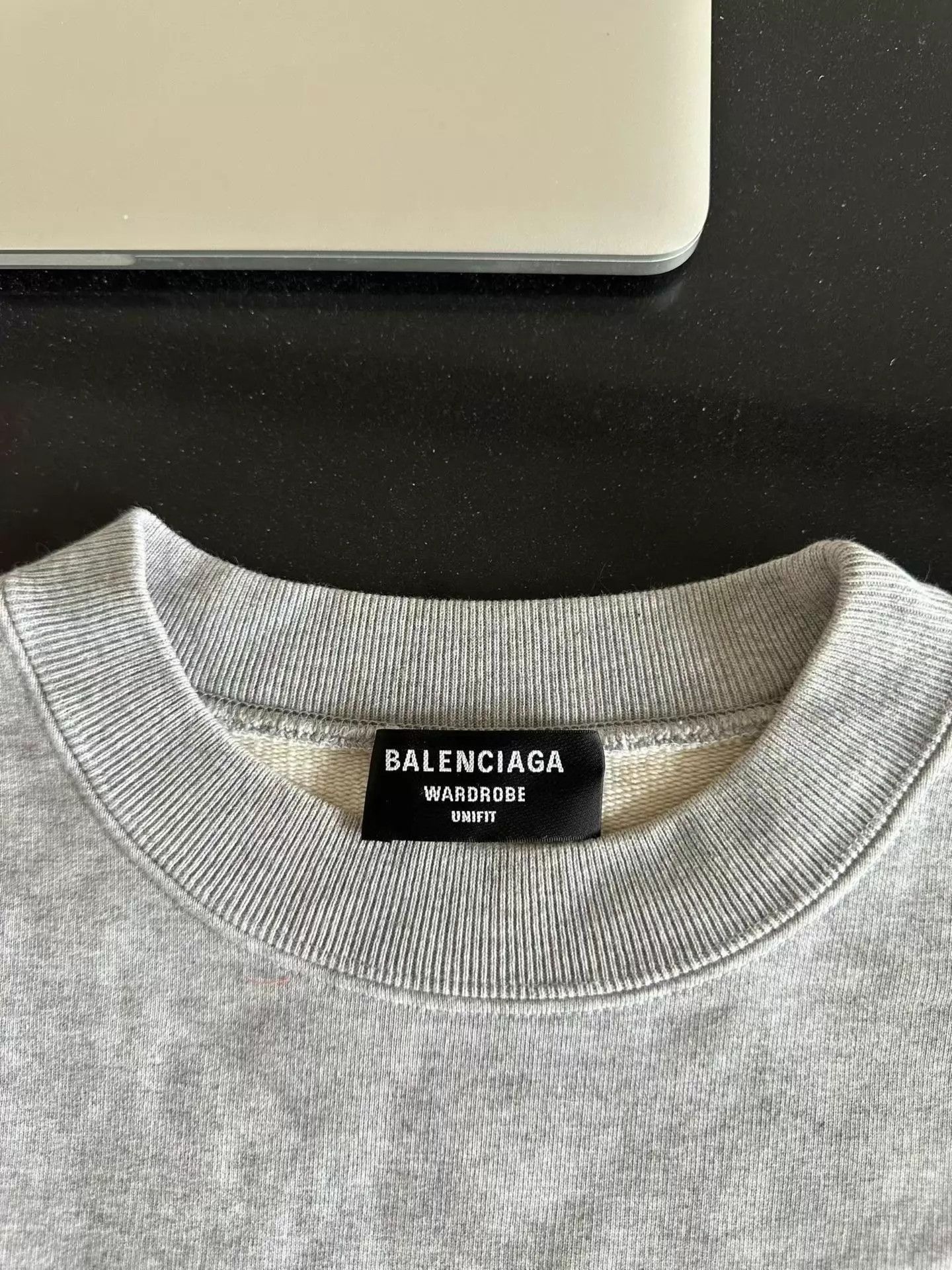 Balenciaga Balenciaga Gray Front & Back Embroidered Hoodie XS Size XS / US 0-2 / IT 36-38 - 3 Thumbnail