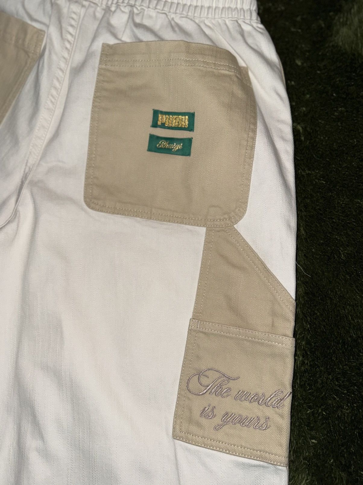 Puma × Rhude [L] PUMA x Rhude rhuigi Heavy Cotton Double Knee Pants beige Size US 36 / EU 52 - 8 Thumbnail