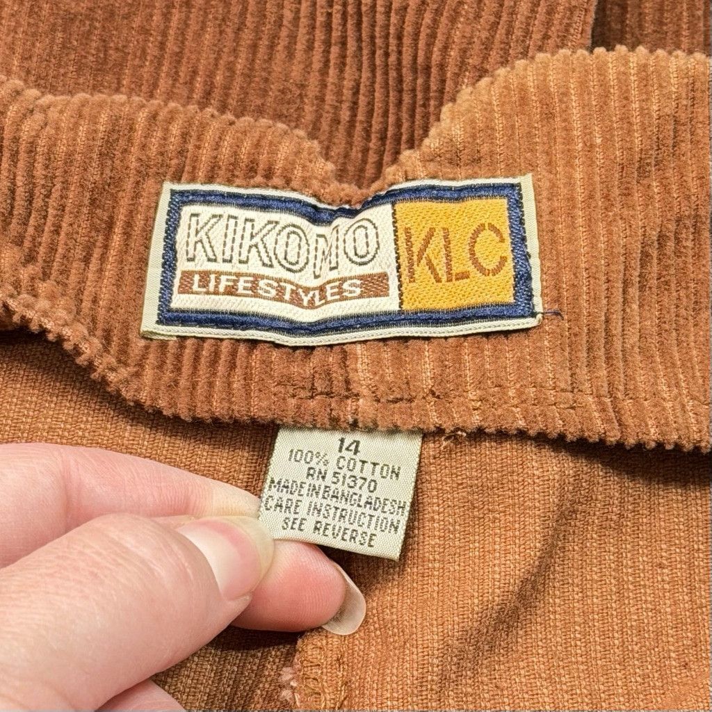 Vintage VTG 70s 80s SMALL MEDIUM Corduroy High Rise Tapered Wide Leg Size 32" / US 10 / IT 46 - 11 Thumbnail