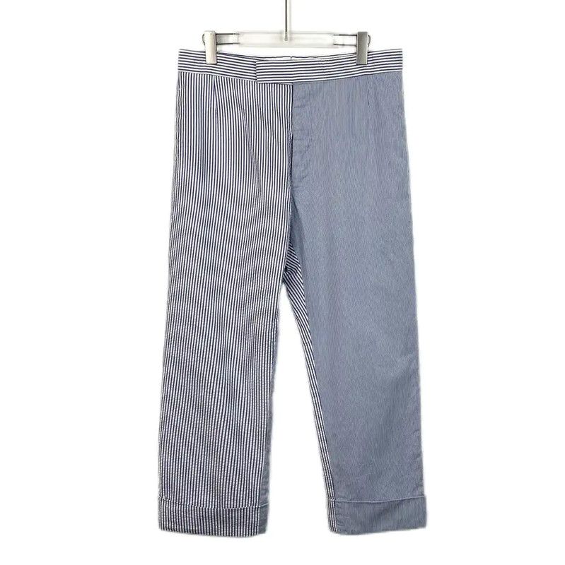 Thom Browne Thom Browne Men's Color Block Cotton Casual Pants 0089 Size US 32 / EU 48 - 1 Thumbnail
