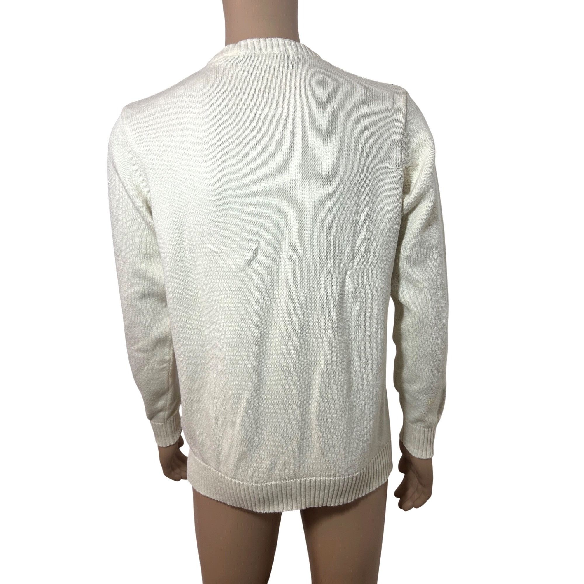Oscar De La Renta Oscar De La Renta Men’s Sweater Pullover Vtg M Cream Geometr Size US M / EU 48-50 / 2 - 3 Thumbnail