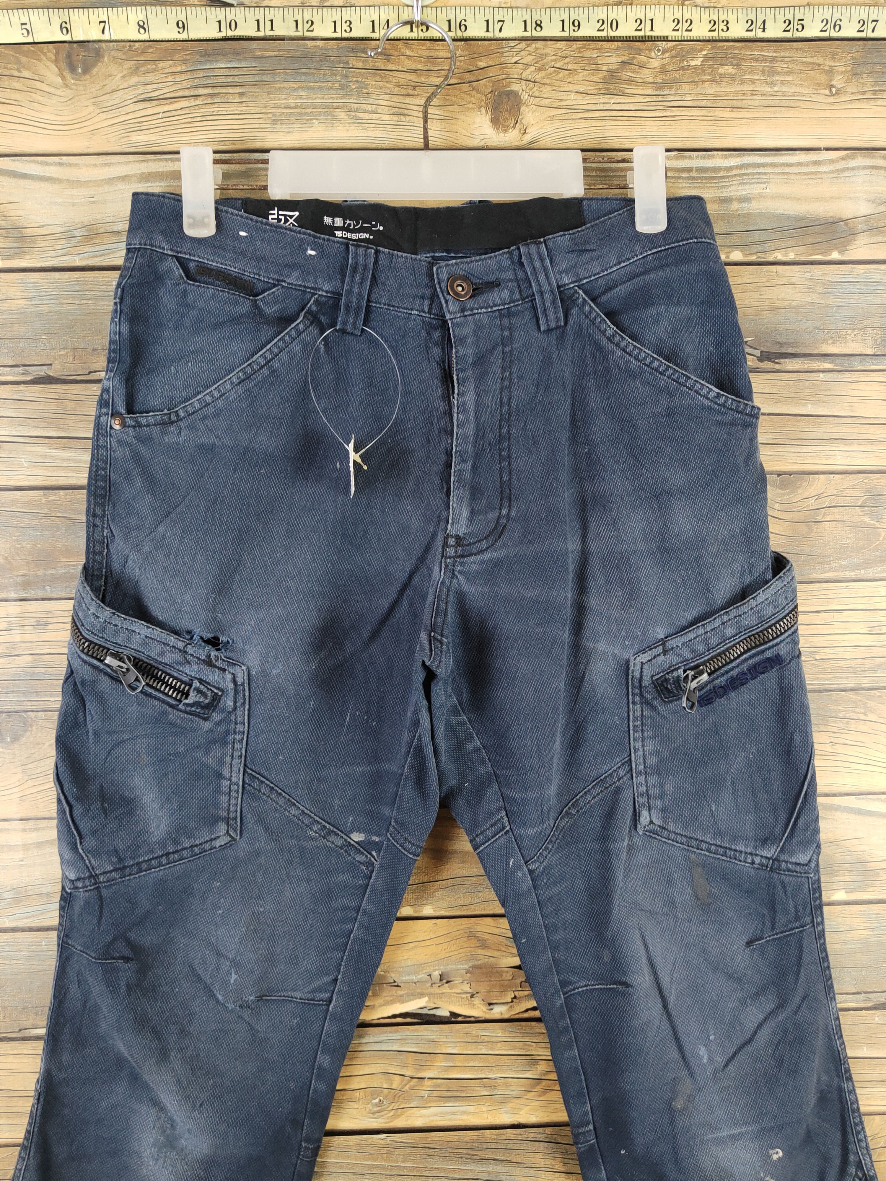 Japanese Brand TS Design Navy Multipocket Tactical Cargo Pants #W2220 Size US 30 / EU 46 - 2 Thumbnail