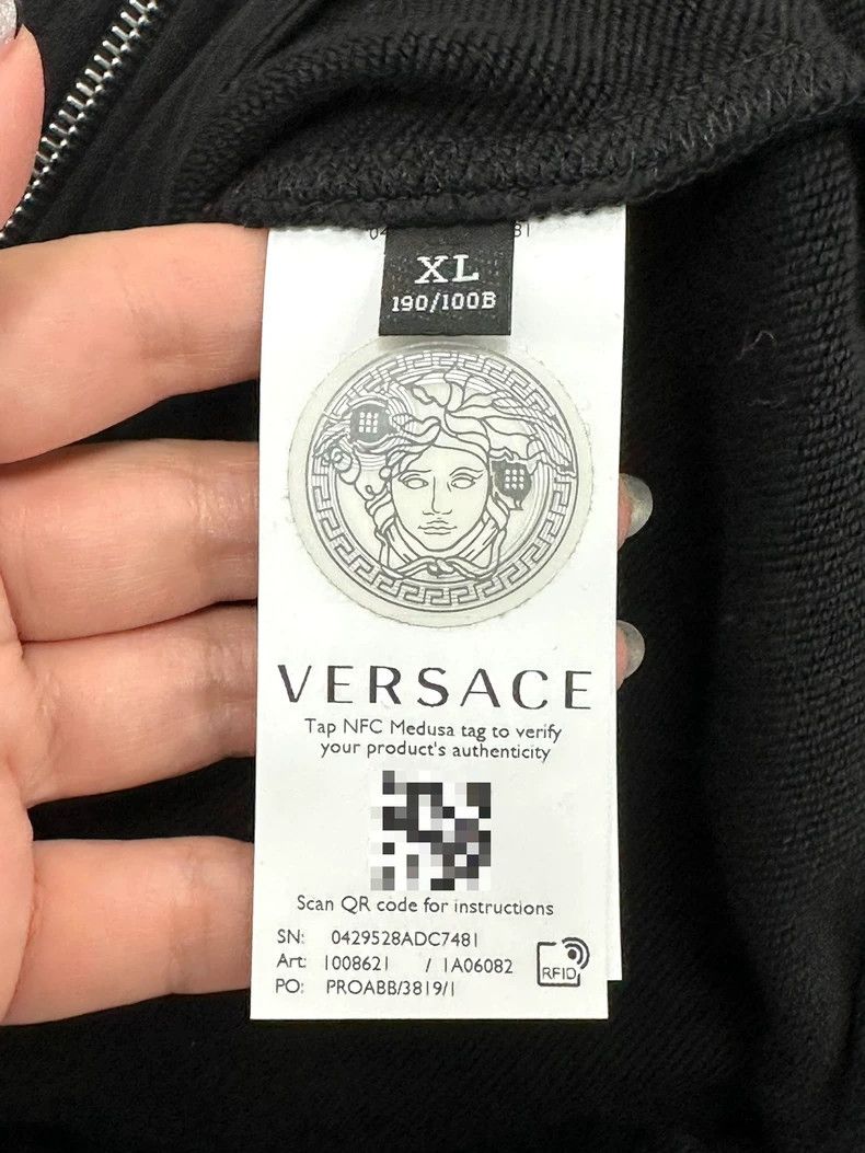 Versace Versace Black jacket and sweatshirt Size US XL / EU 56 / 4 - 7 Thumbnail