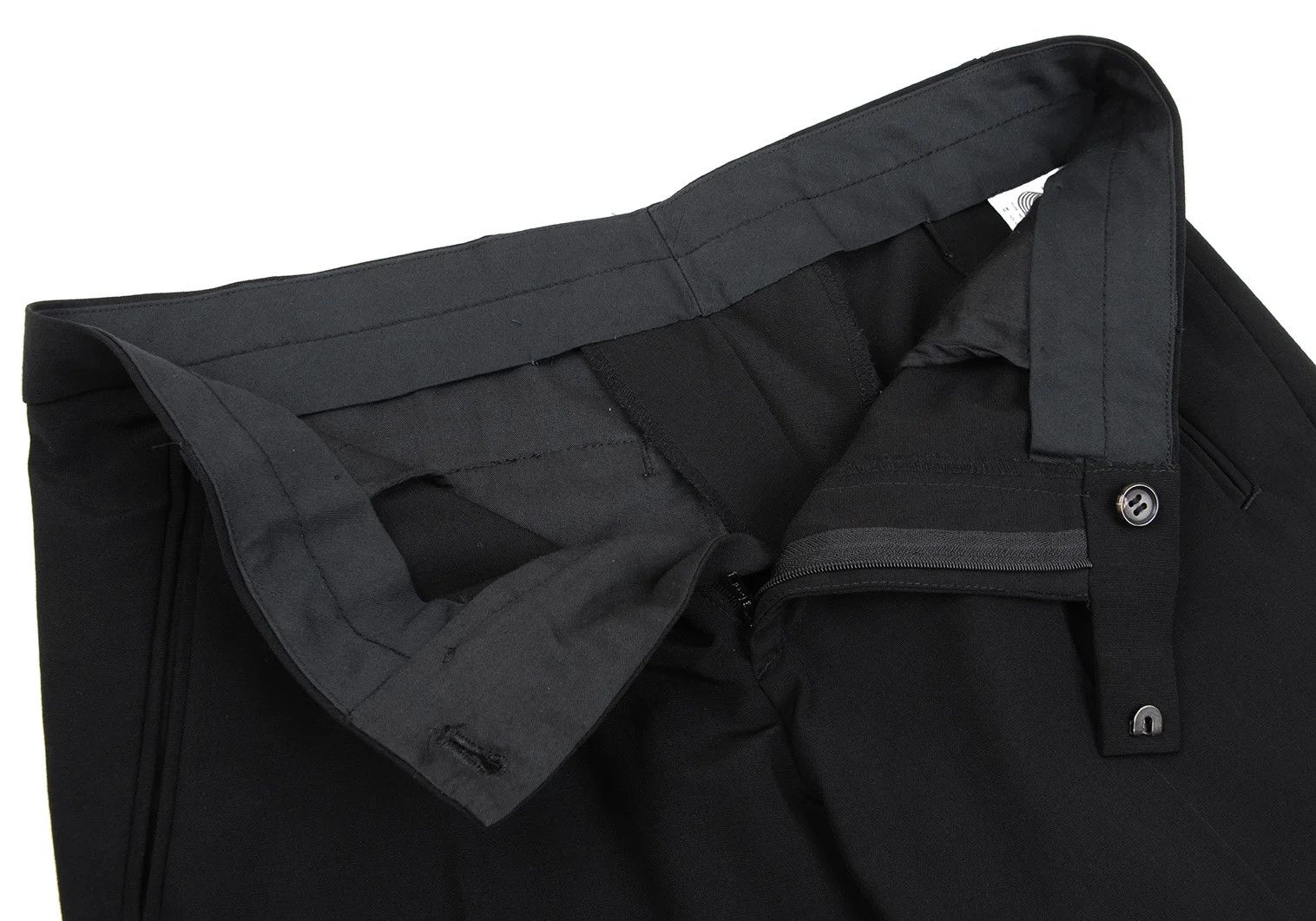 Jean Paul Gaultier Wool Center Press Straight Pants in Black Size 50 Size US 34 / EU 50 - 5 Thumbnail