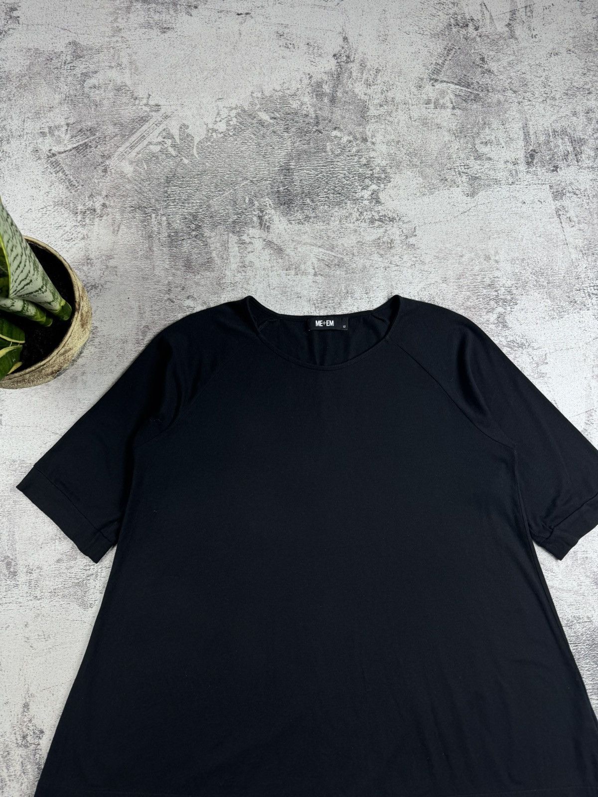 ME+EM 2 Dresses ME+EM Women’s Relaxed Fit T-Midi Casual Shirt Tunic Black Navy 12 Size Size XL / US 12-14 / IT 48-50 - 10 Thumbnail
