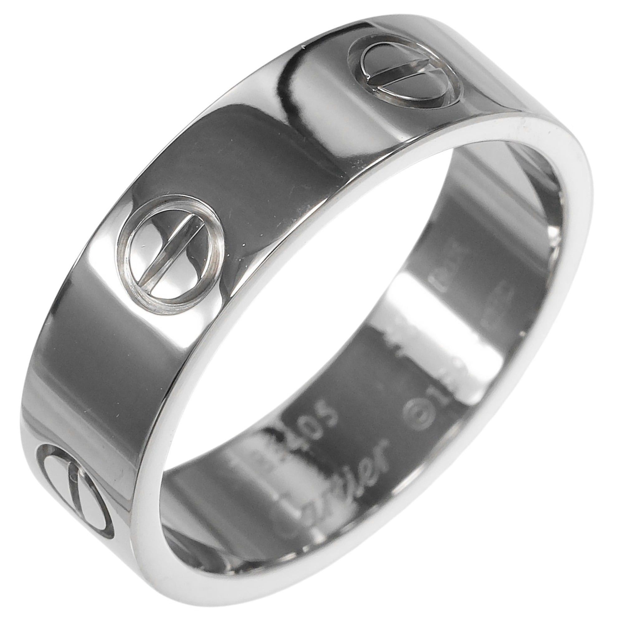 Cartier Cartier Love Classic Ring, Size 17, 18K White Gold, Approx. 8.67g Size ONE SIZE - 1 Thumbnail