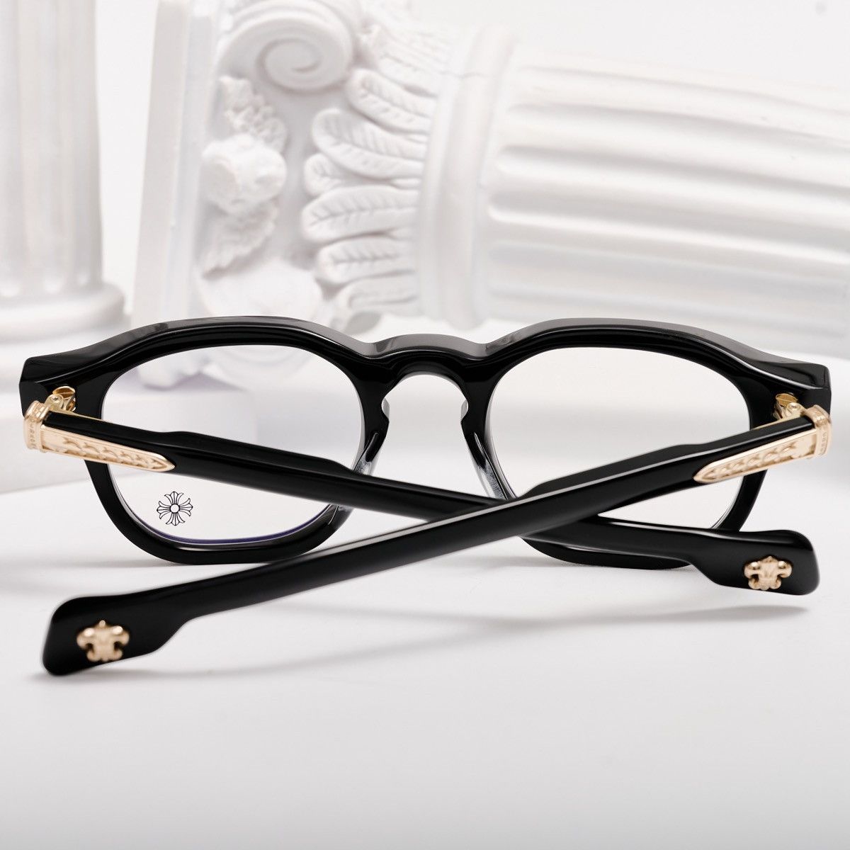 Chrome Hearts CHROME HEARTS CHIRP CHIRP BLACK - 18KGP GLASSES Size ONE SIZE - 7 Thumbnail