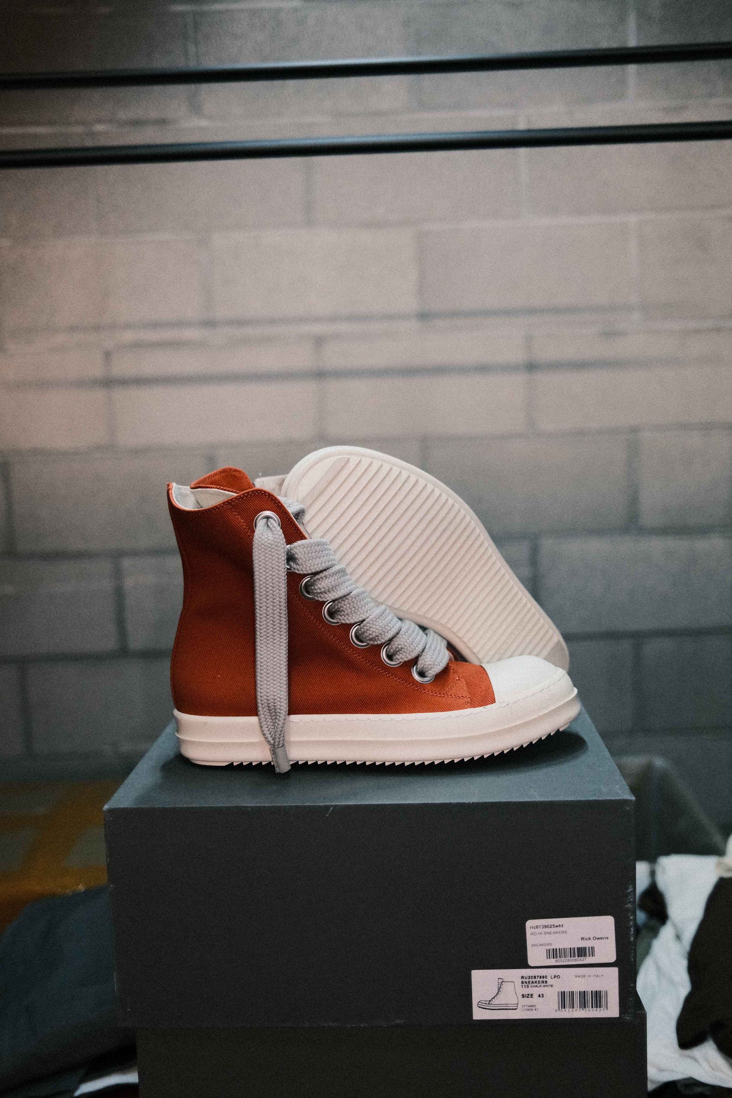 Rick Owens × Rick Owens Drkshdw Rick Owens Jumbo Lace Ramones - 43