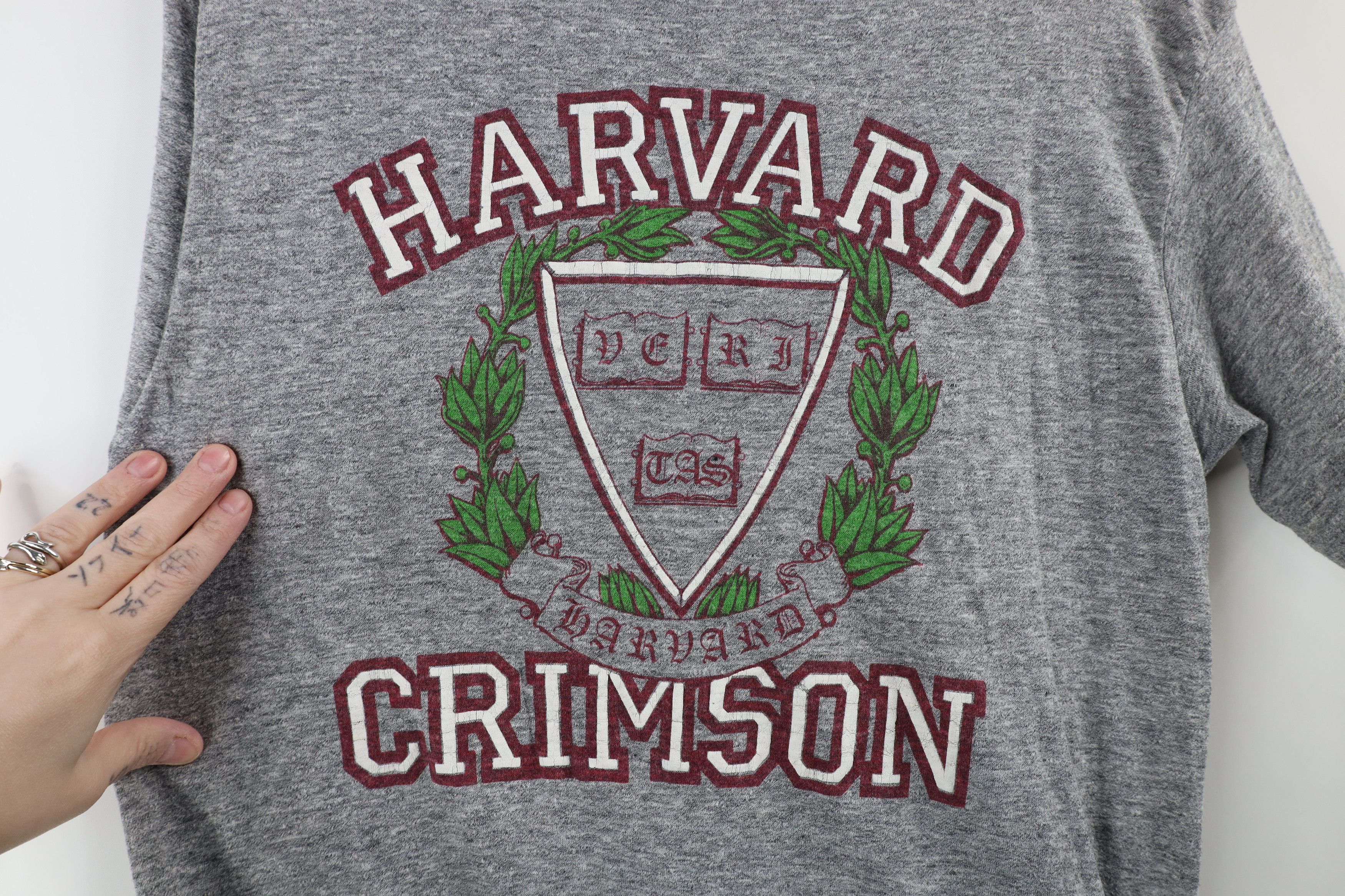 Vintage Vintage 70s 80s University Jersey Knit T-Shirt Gray USA Size US S / EU 44-46 / 1 - 4 Thumbnail