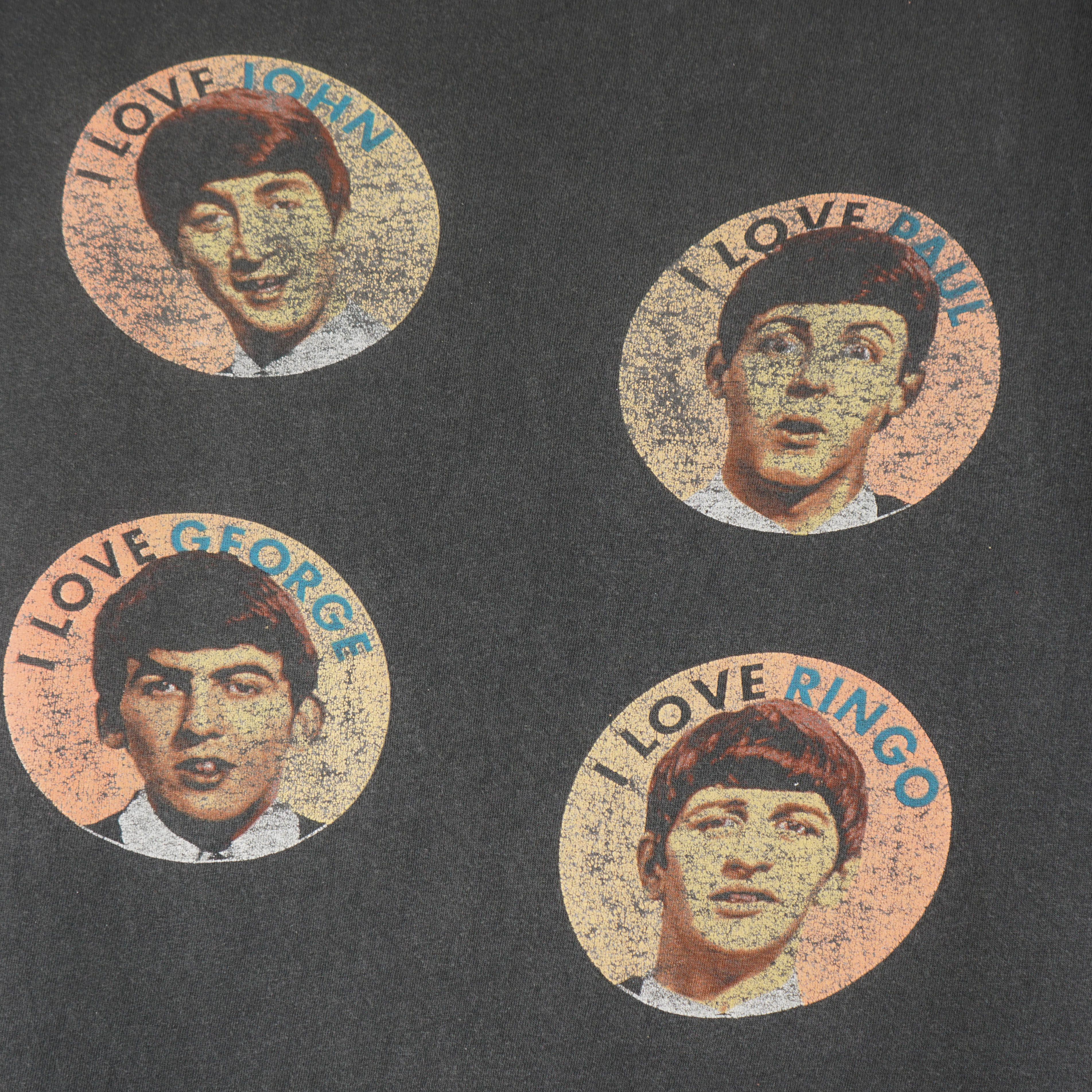 Band Tees × Vintage Vintage 1990s The Beatles T-Shirt Single Stitch Size US M / EU 48-50 / 2 - 9 Thumbnail