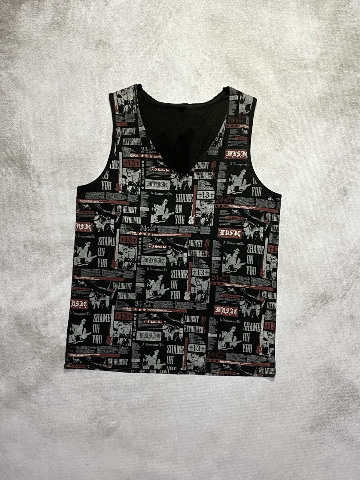 Hysteric Glamour Japanese Brand Punk Tank Top Size US L / EU 52-54 / 3 - 2 Thumbnail